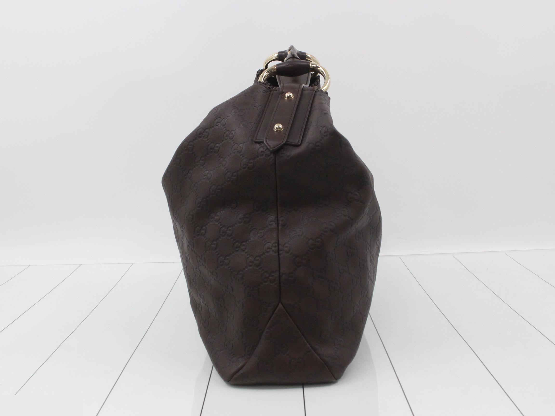 Horsebit Guccissima Leather One-Shoulder Bag — view 3