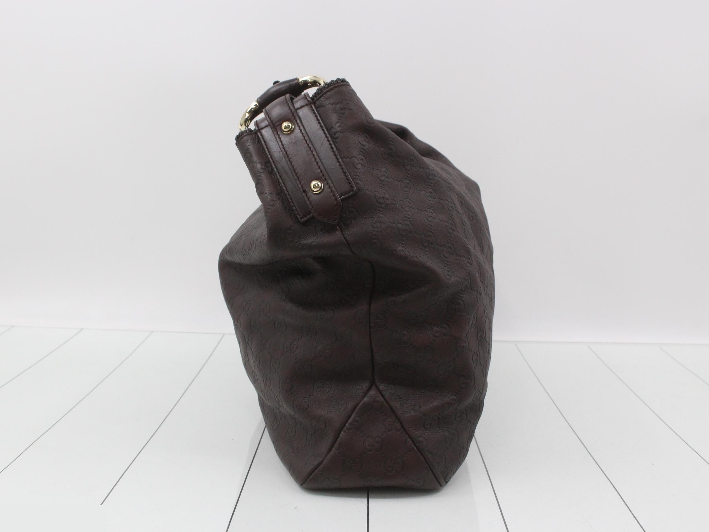 Horsebit Guccissima Leather One-Shoulder Bag — view 4