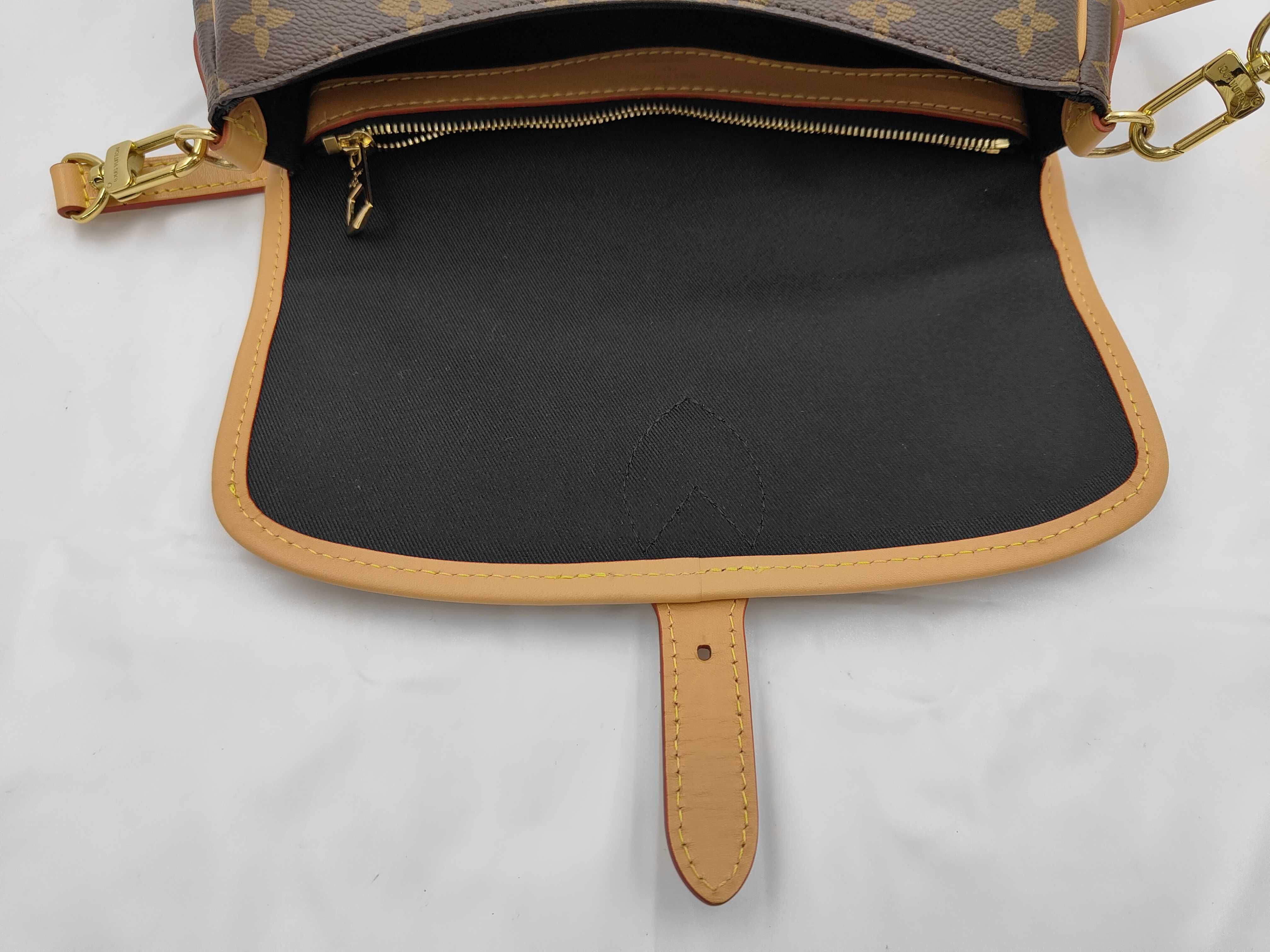 Monogram Diane NM PM M46049 Brown Handbag (RFID detected) — view 8