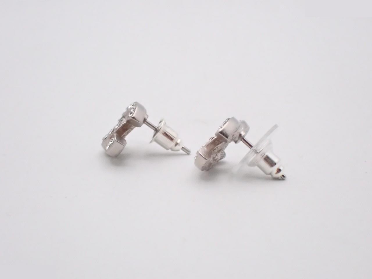 Coco Mark Rhinestone Earrings F20V — view 3