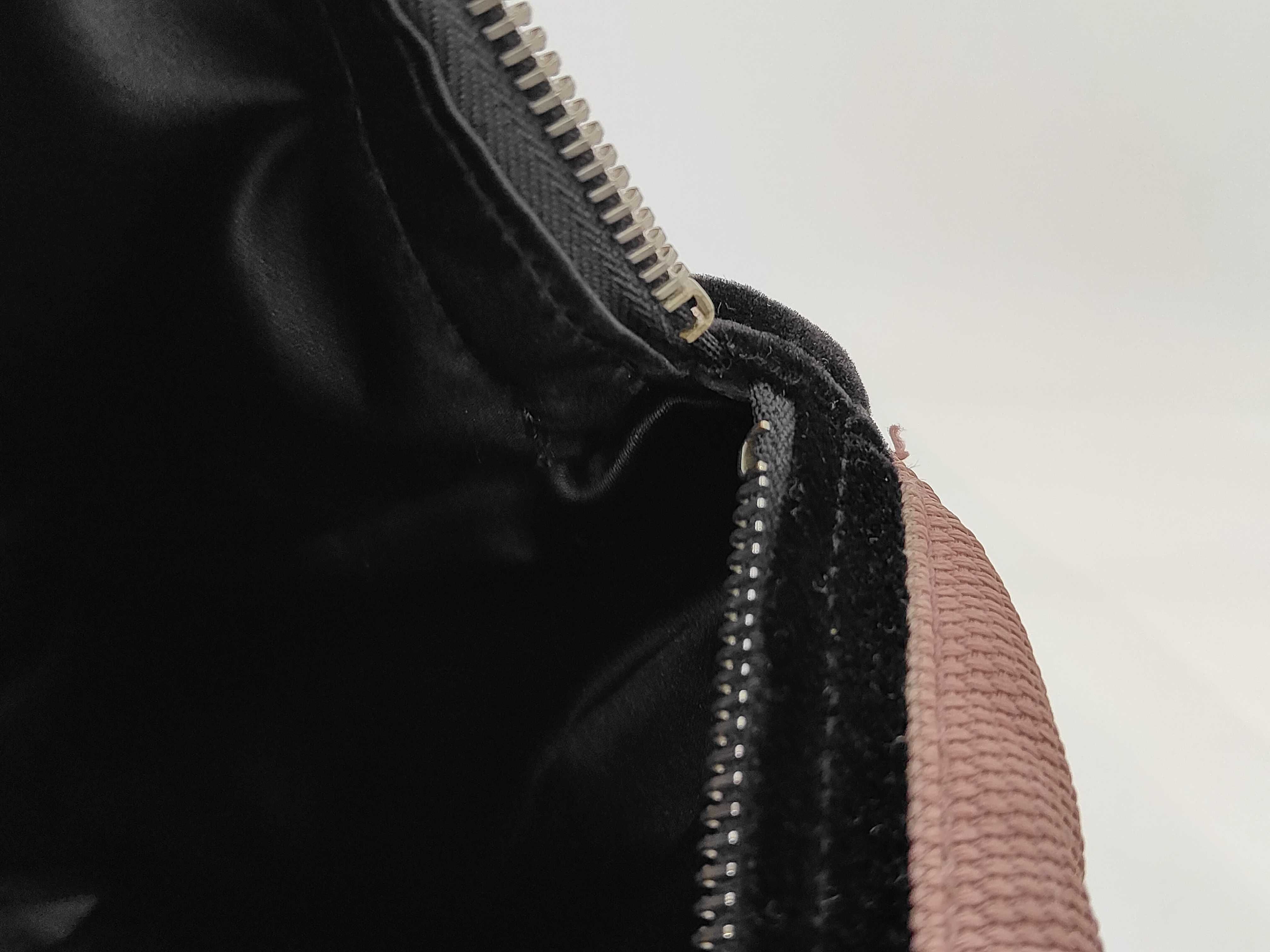 handbag, mini Boston style, logo pattern, canvas and leather, pink. — view 8