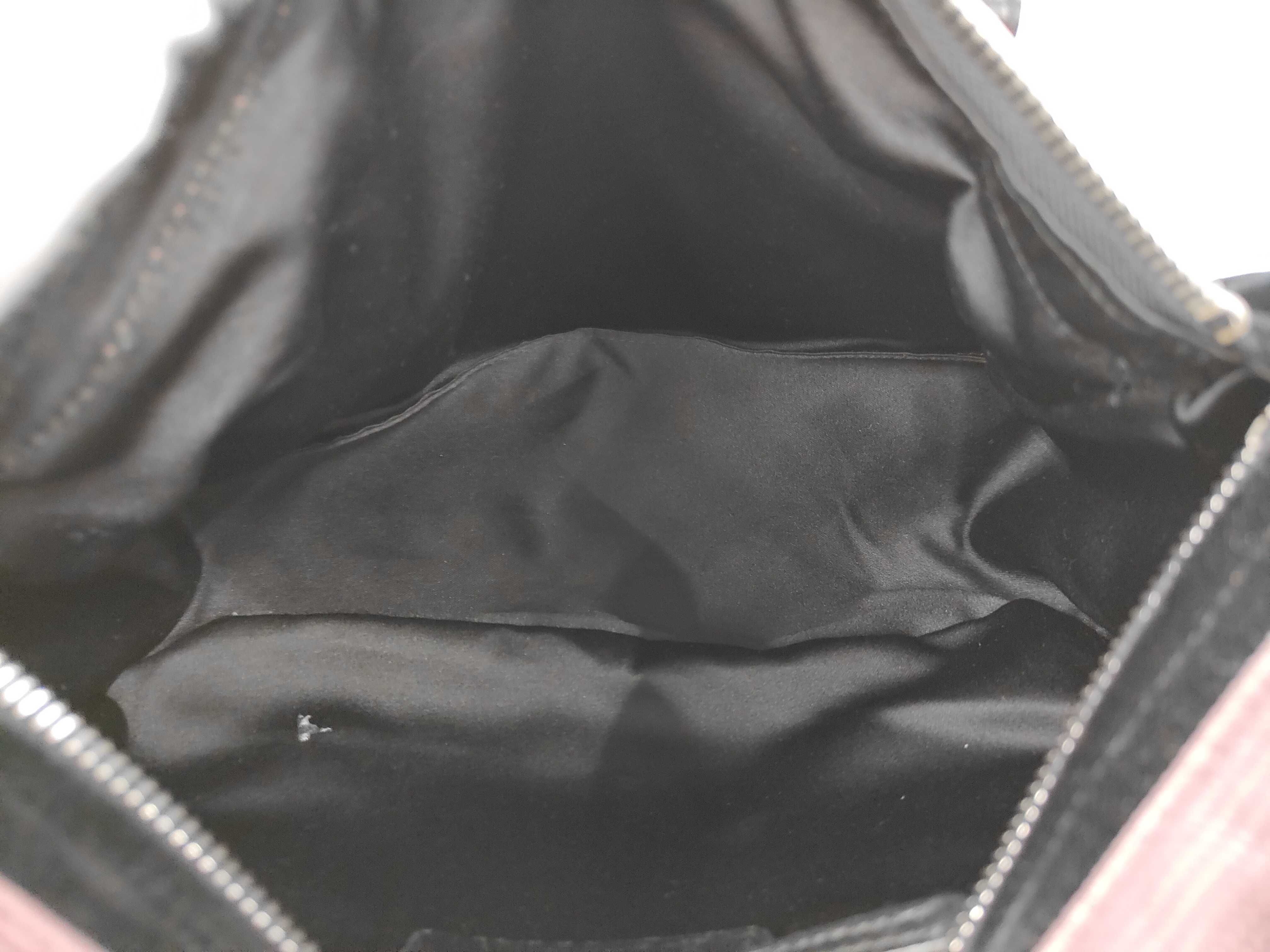 handbag, mini Boston style, logo pattern, canvas and leather, pink. — view 9
