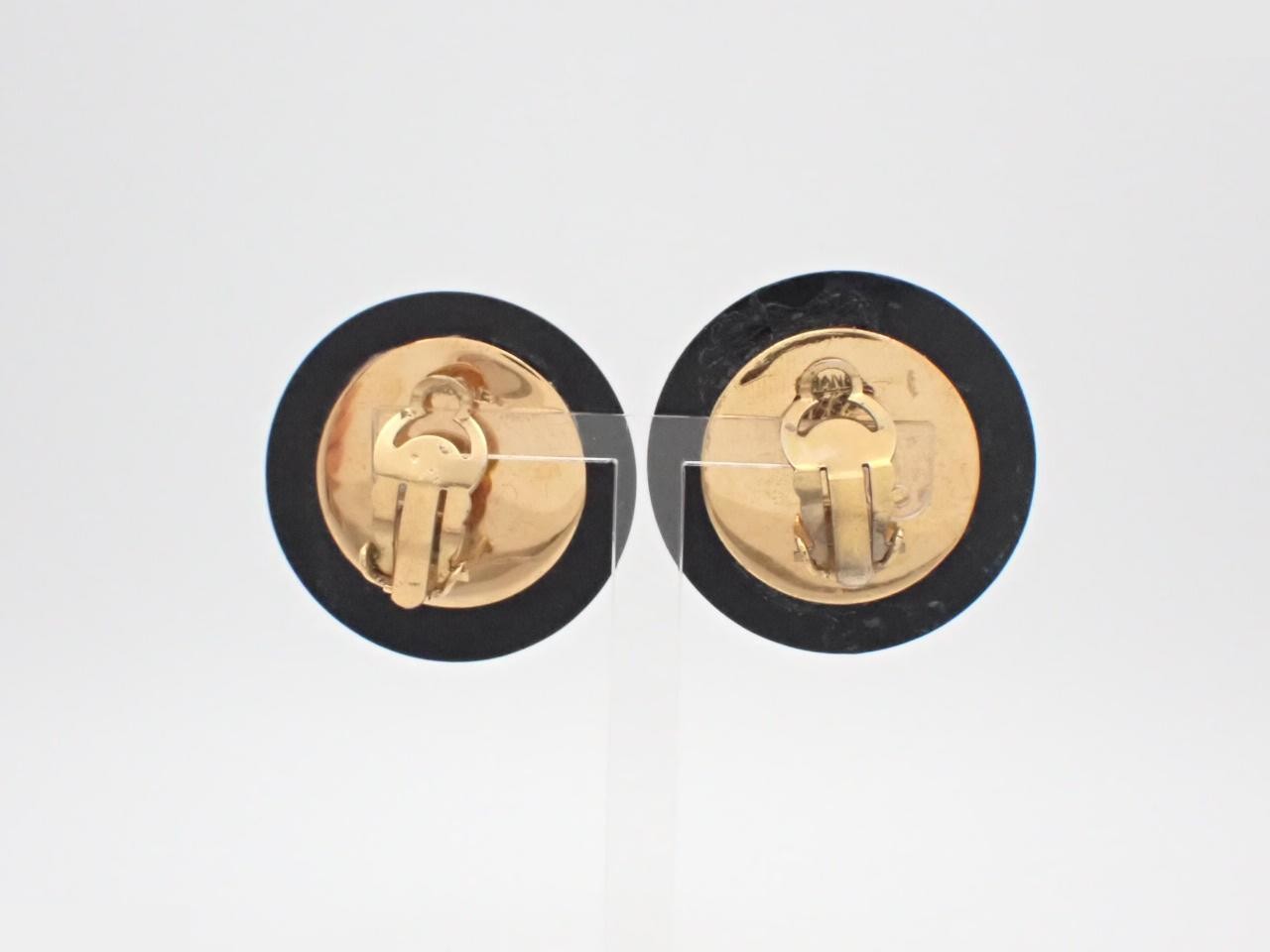 Coco Mark Gold Earrings — view 2