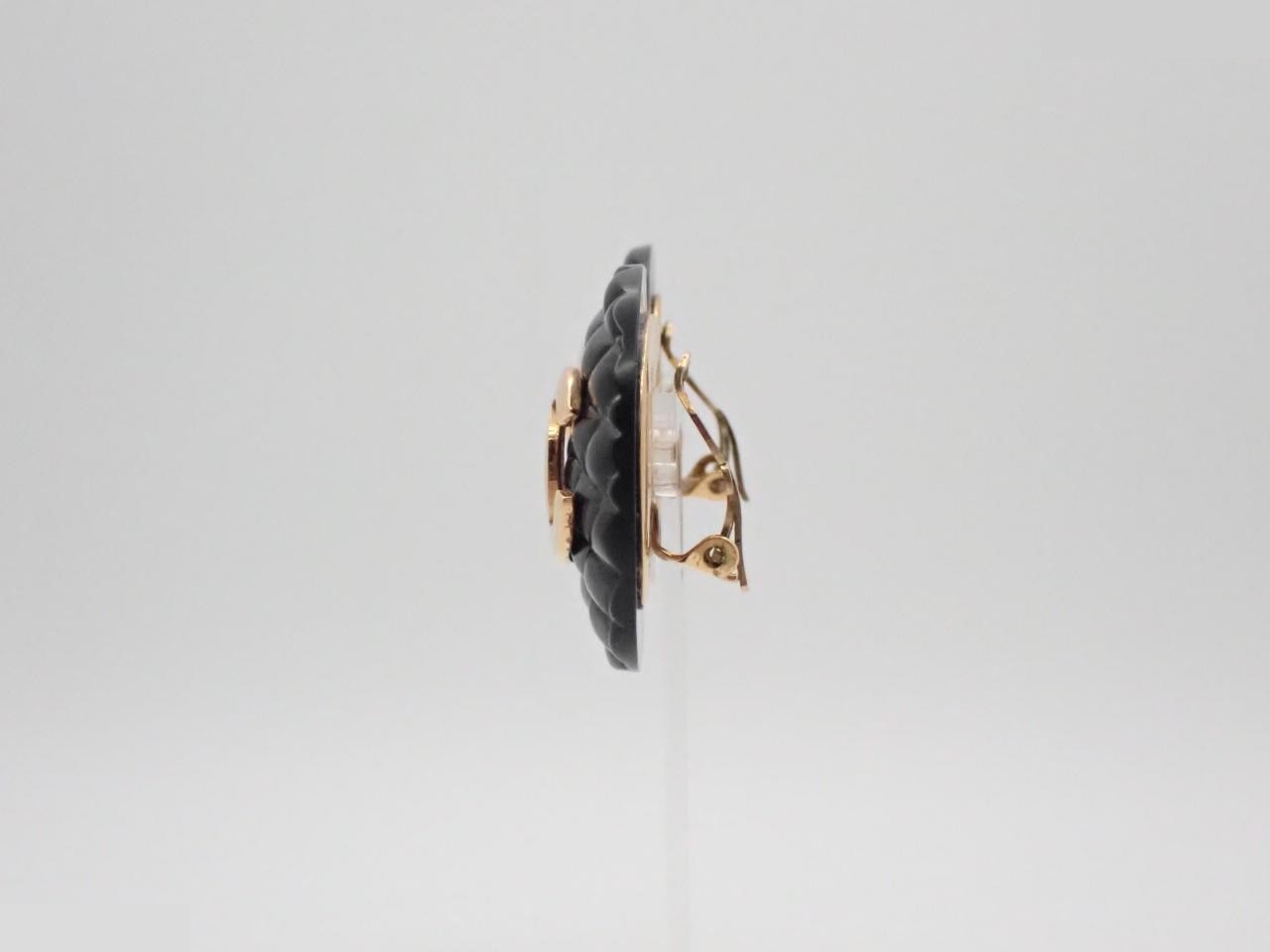 Coco Mark Gold Earrings — view 3