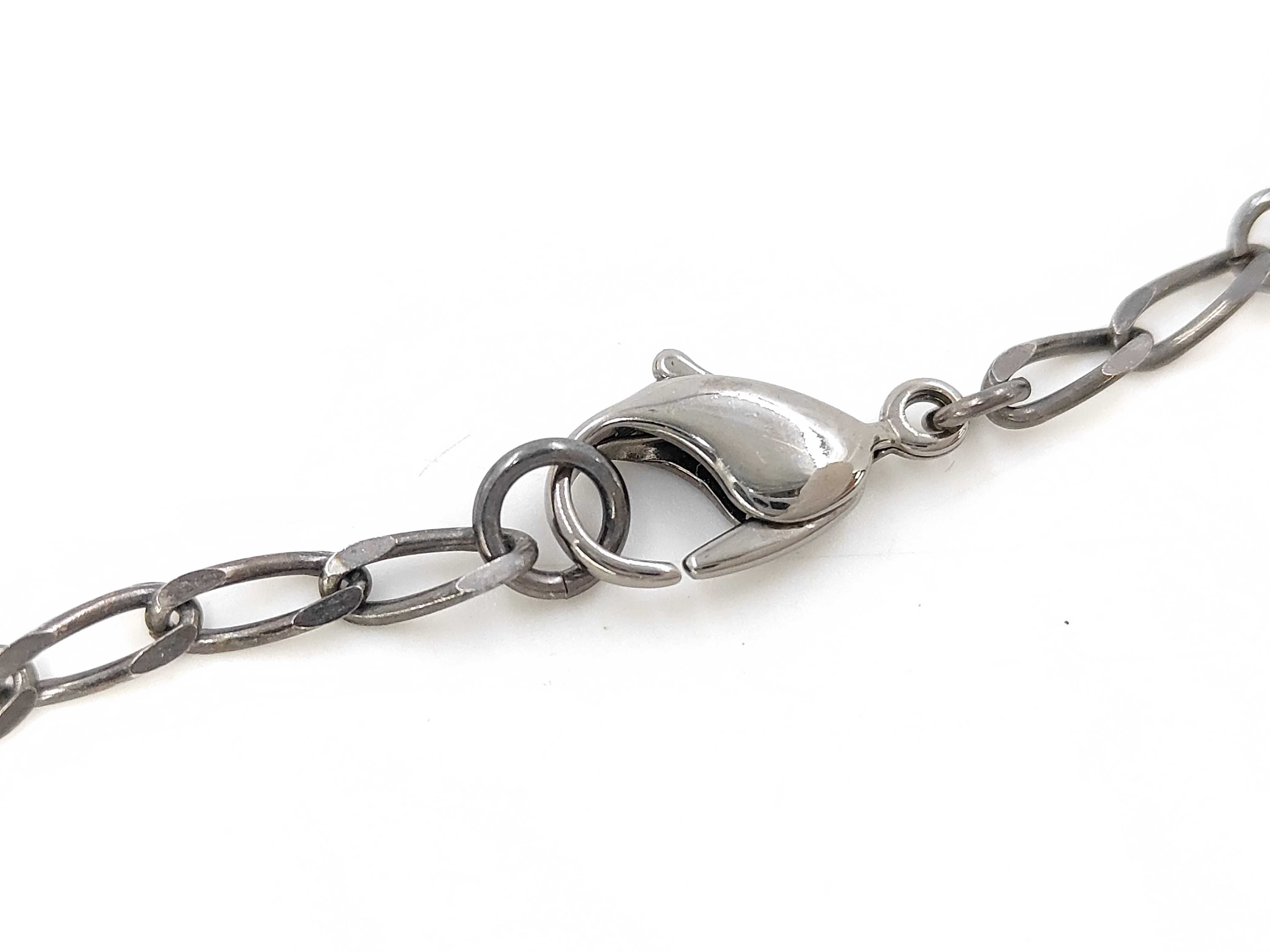 Necklace Coco Mark Double Chain 06A Pearl Black Necklace — view 4