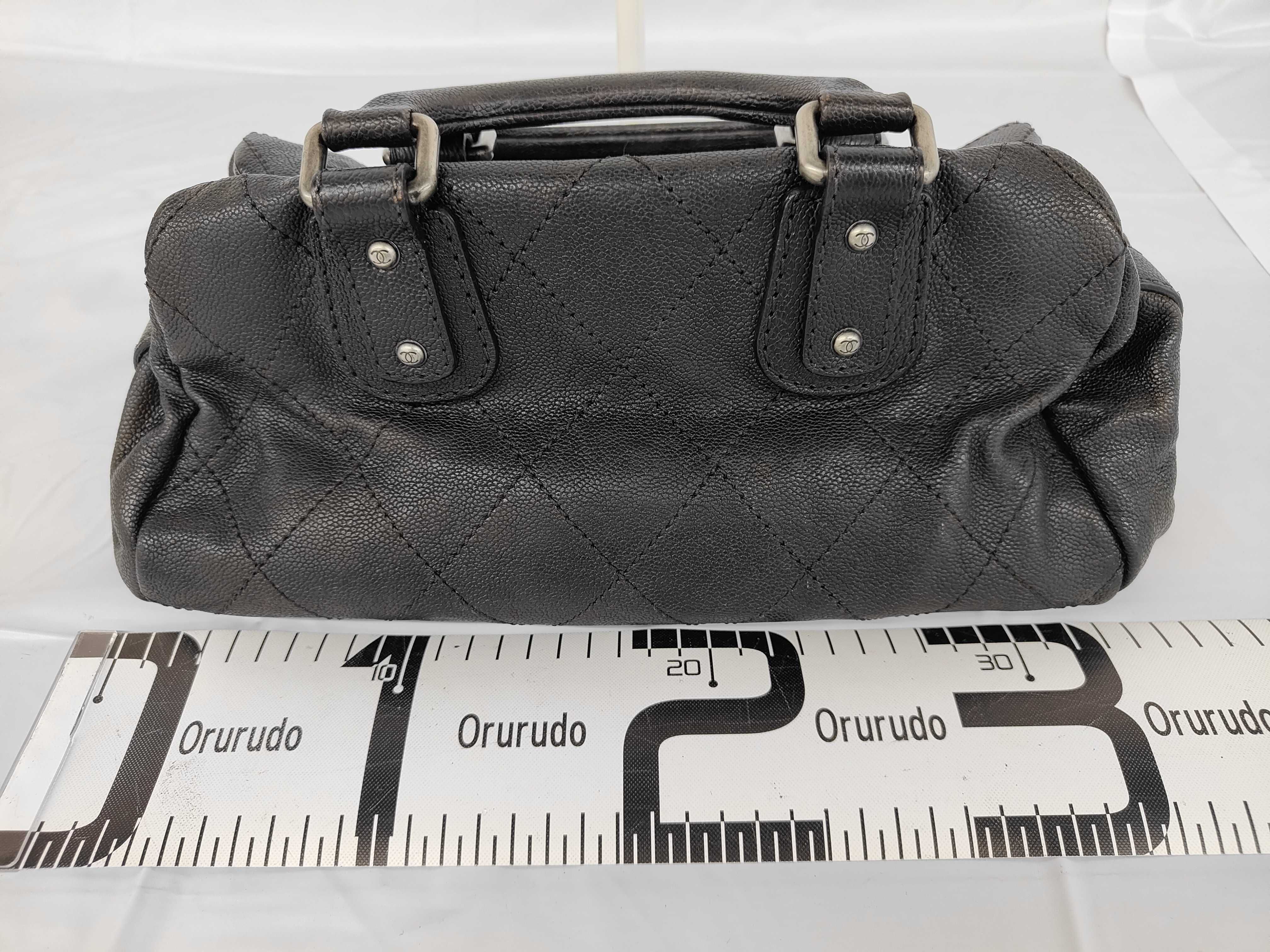 Matelassé Caviar Mini Boston Leather Coco Handbag (Department Store Seal) — view 2