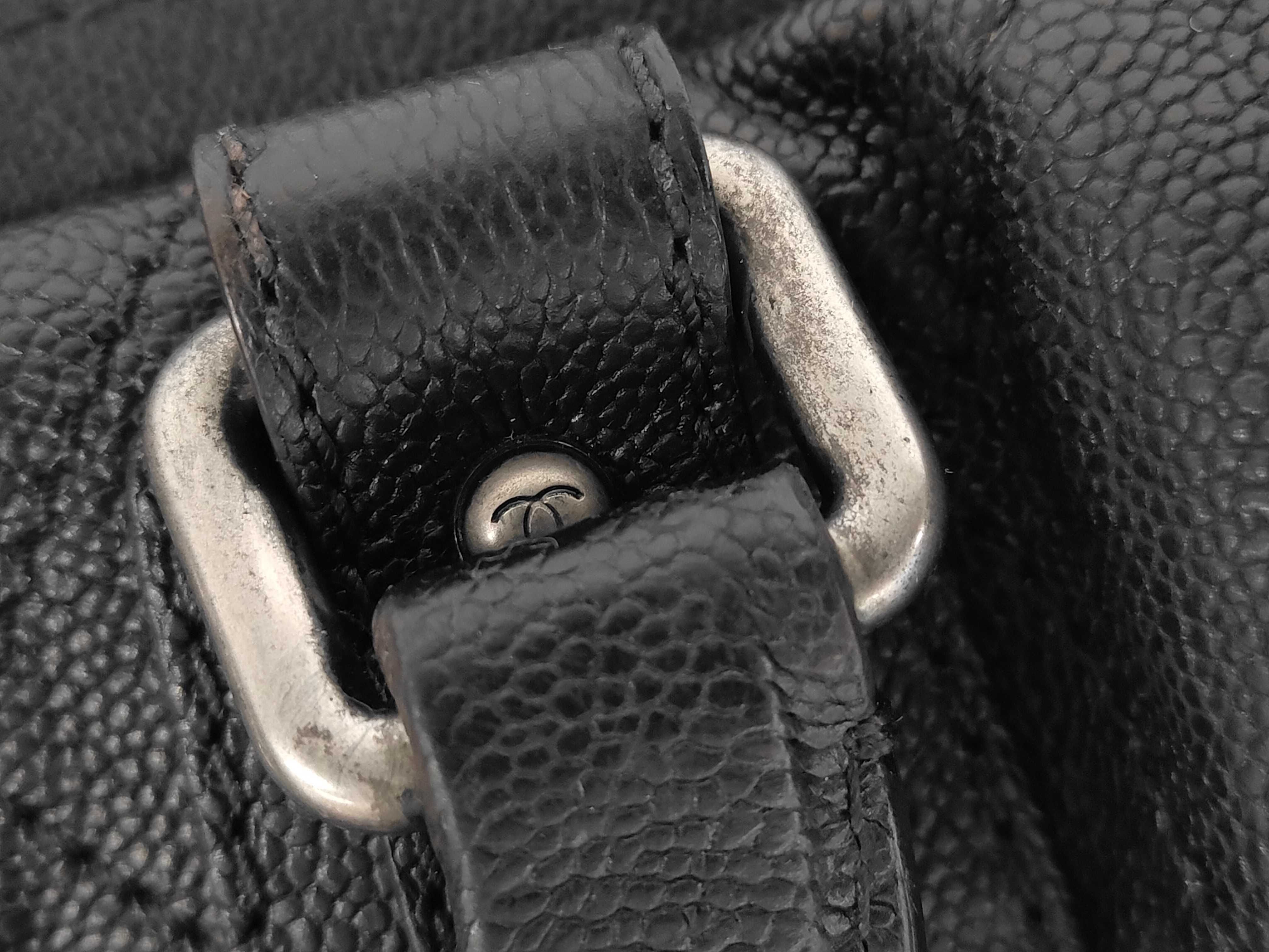 Matelassé Caviar Mini Boston Leather Coco Handbag (Department Store Seal) — view 14