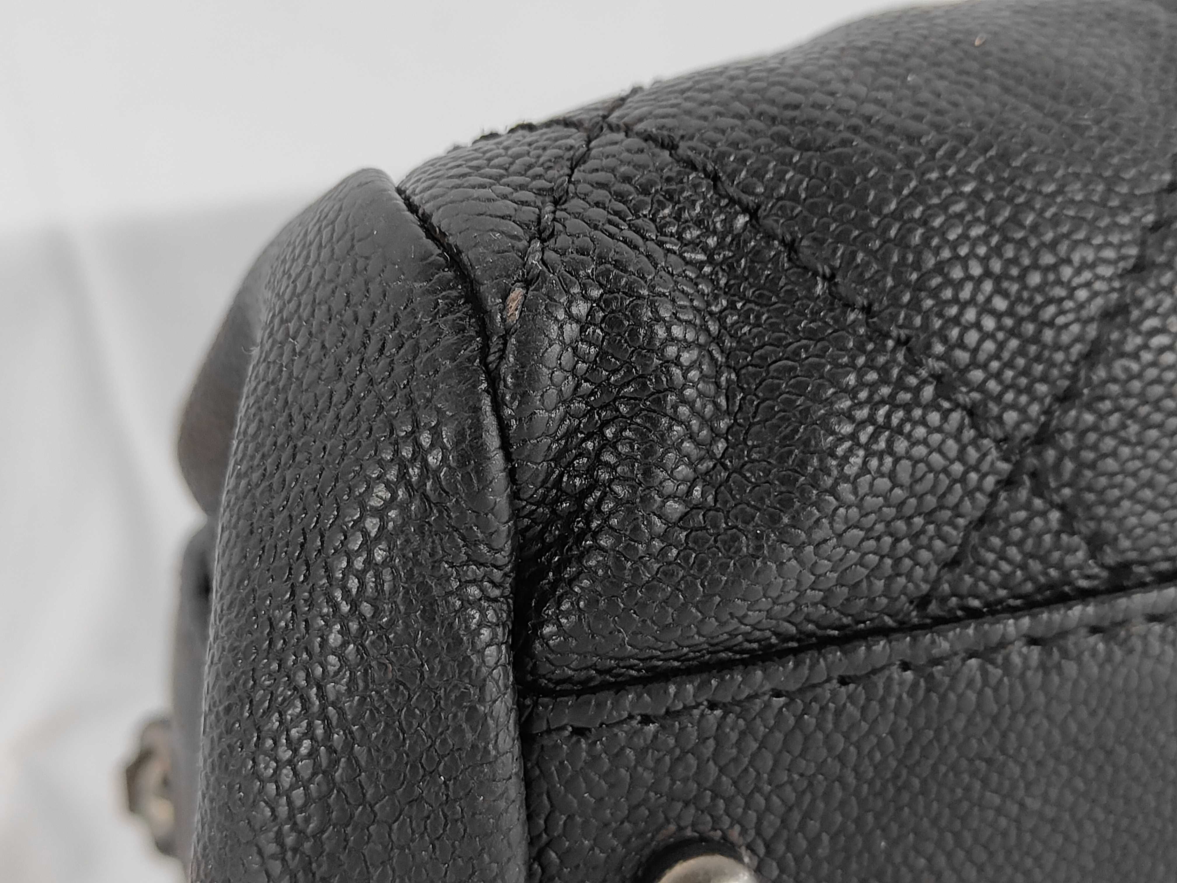 Matelassé Caviar Mini Boston Leather Coco Handbag (Department Store Seal) — view 7