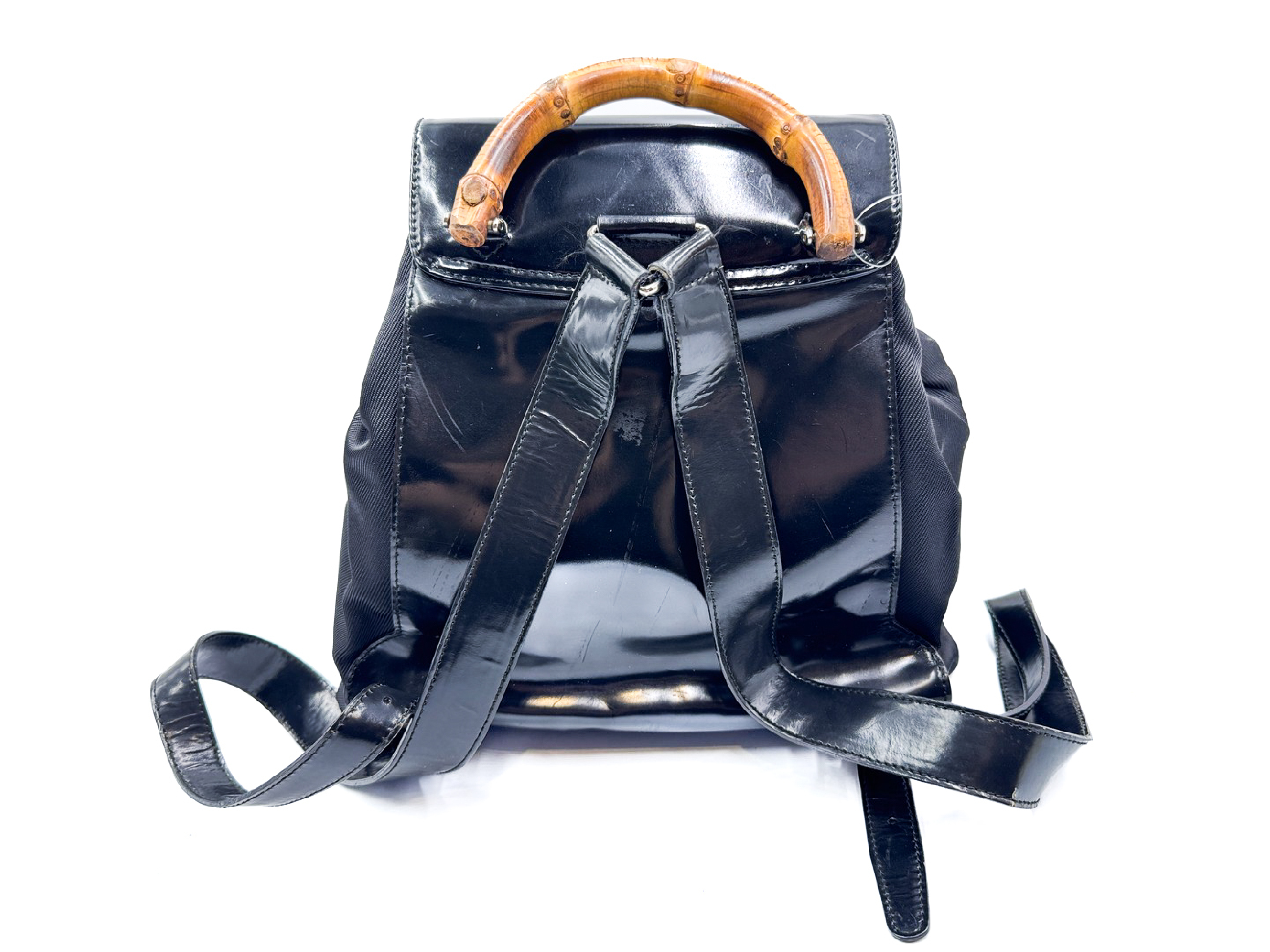 Bamboo Black Leather Backpack 003.2058 Backpack — view 2