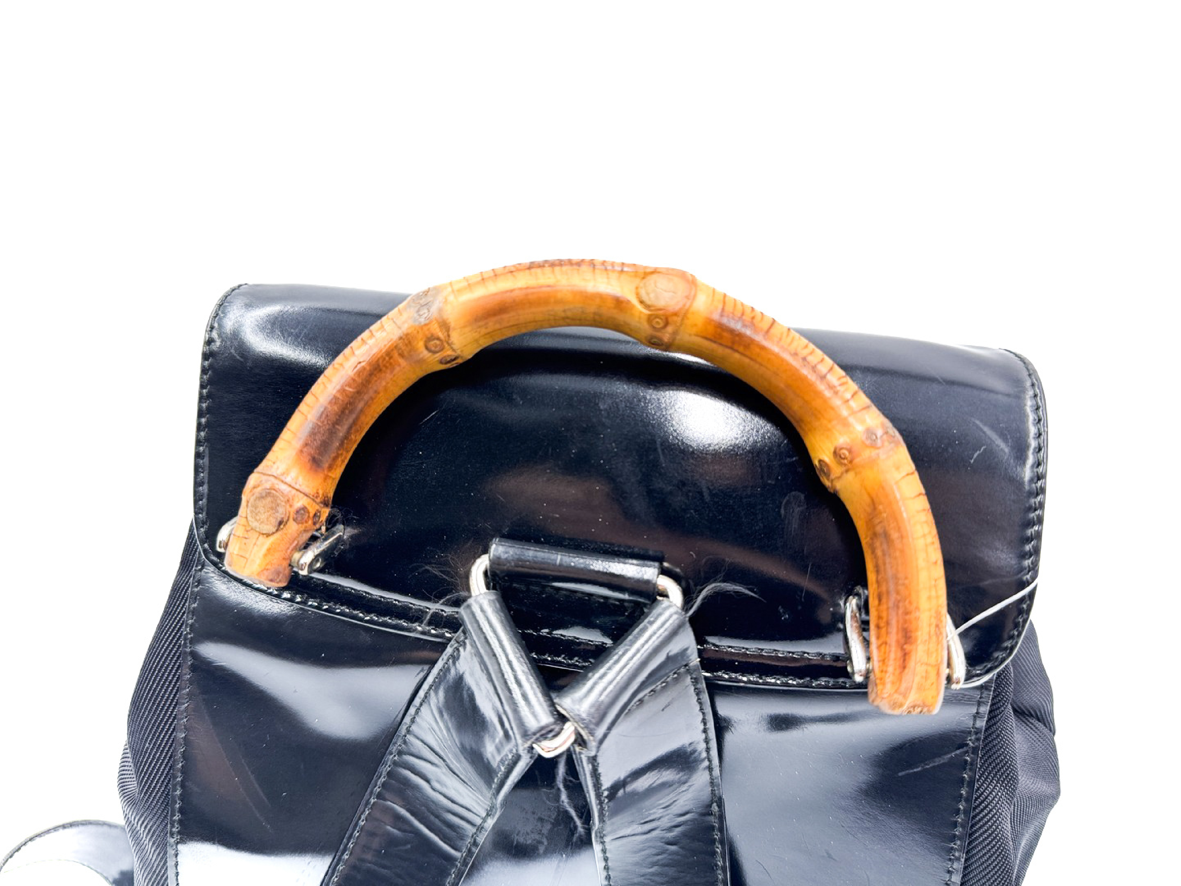 Bamboo Black Leather Backpack 003.2058 Backpack — view 3