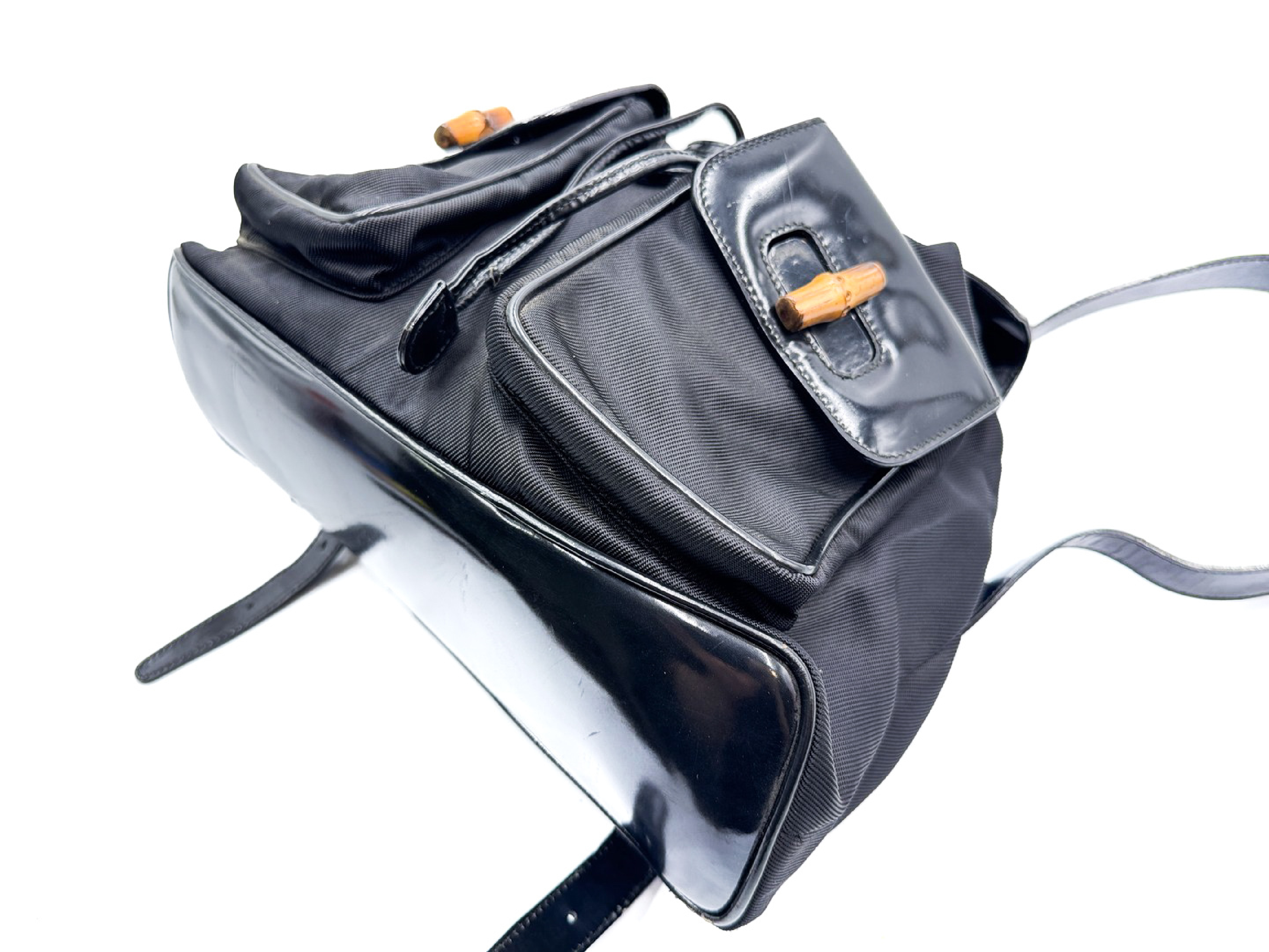 Bamboo Black Leather Backpack 003.2058 Backpack — view 7