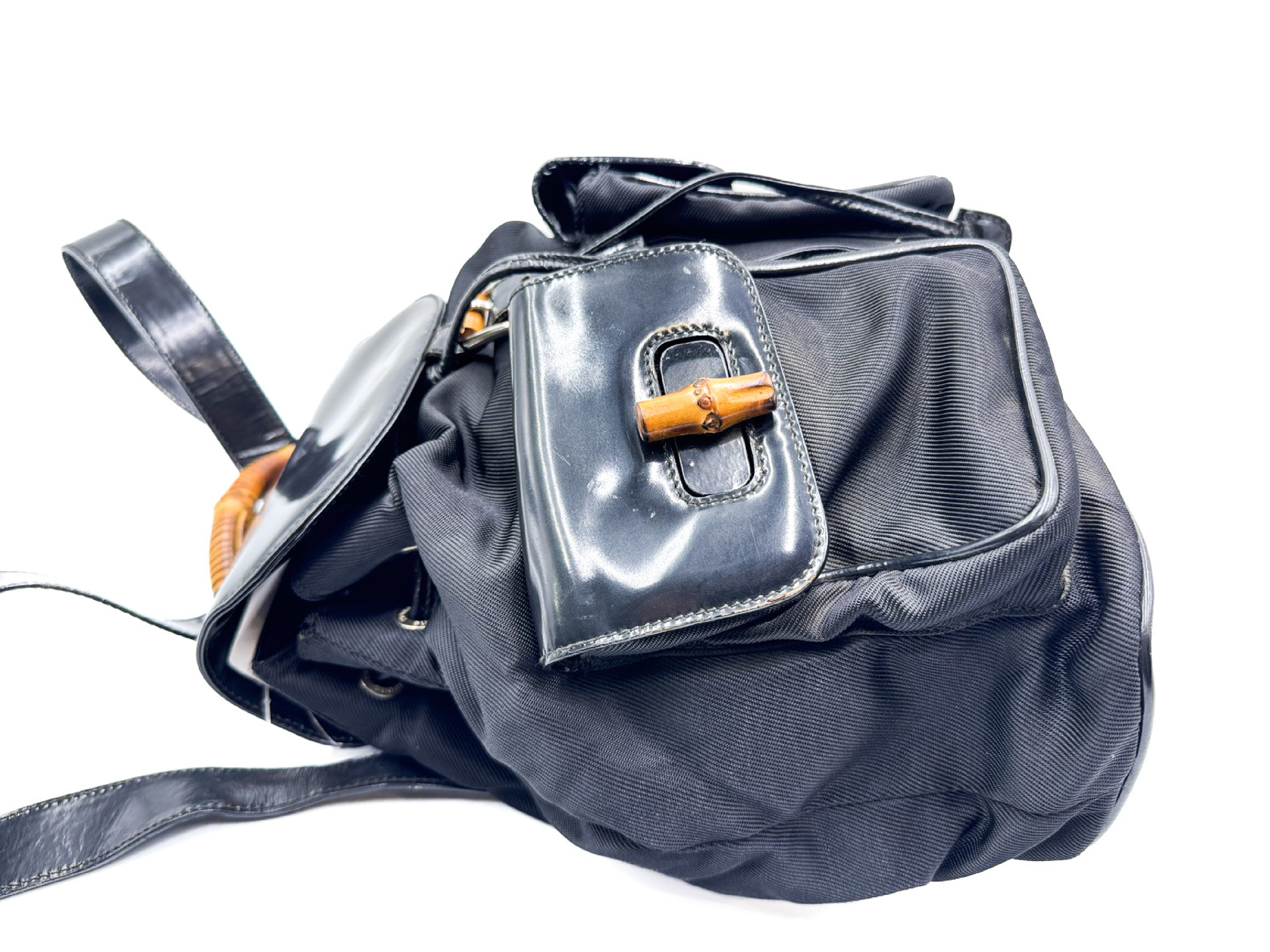 Bamboo Black Leather Backpack 003.2058 Backpack — view 8