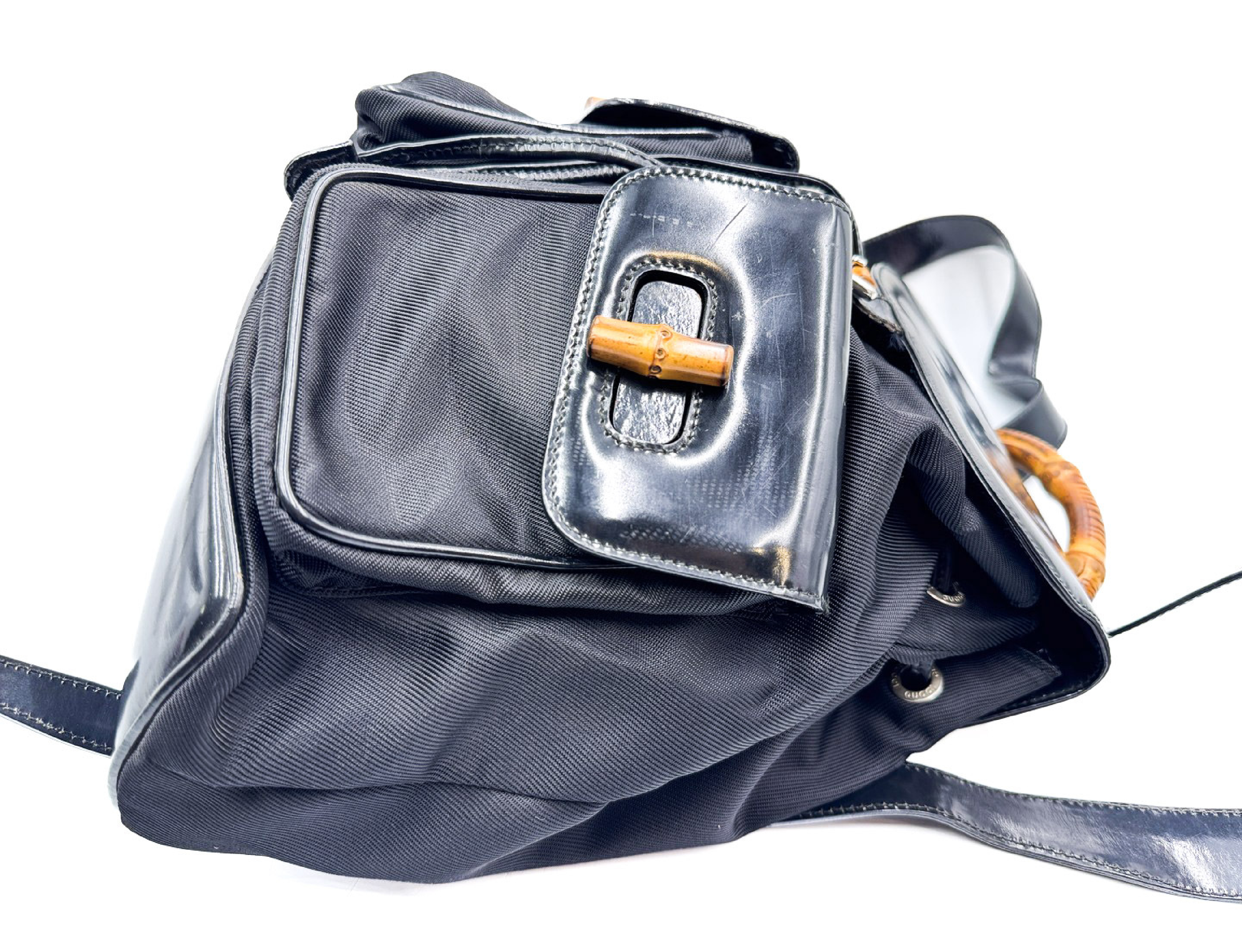 Bamboo Black Leather Backpack 003.2058 Backpack — view 9