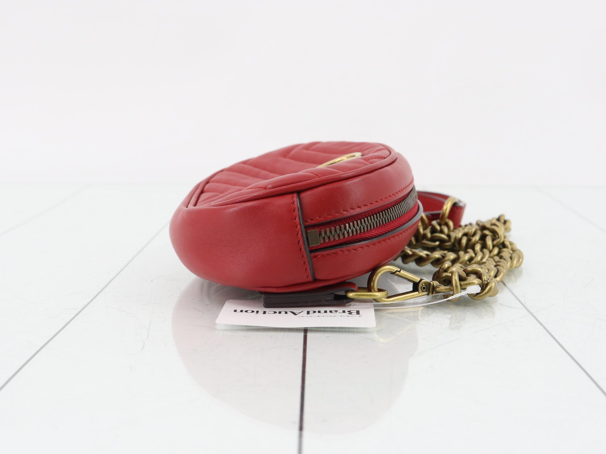 GG Marmont quilted leather red belt bag waist bag — view 3