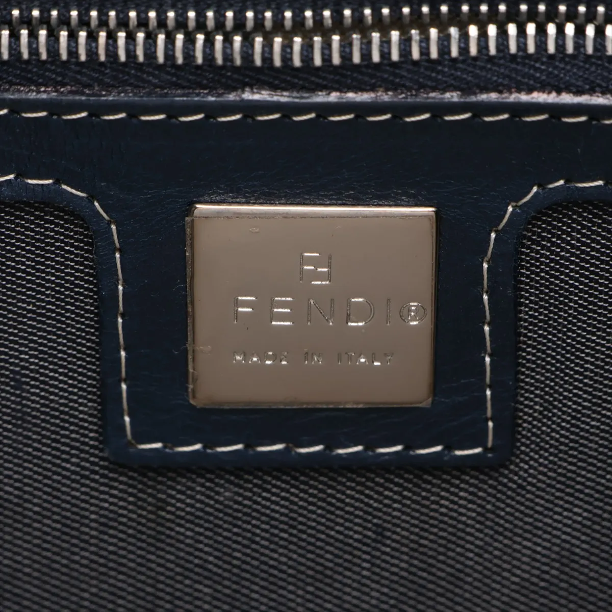Denim Shoulder Bag, Navy, 26569 — view 10