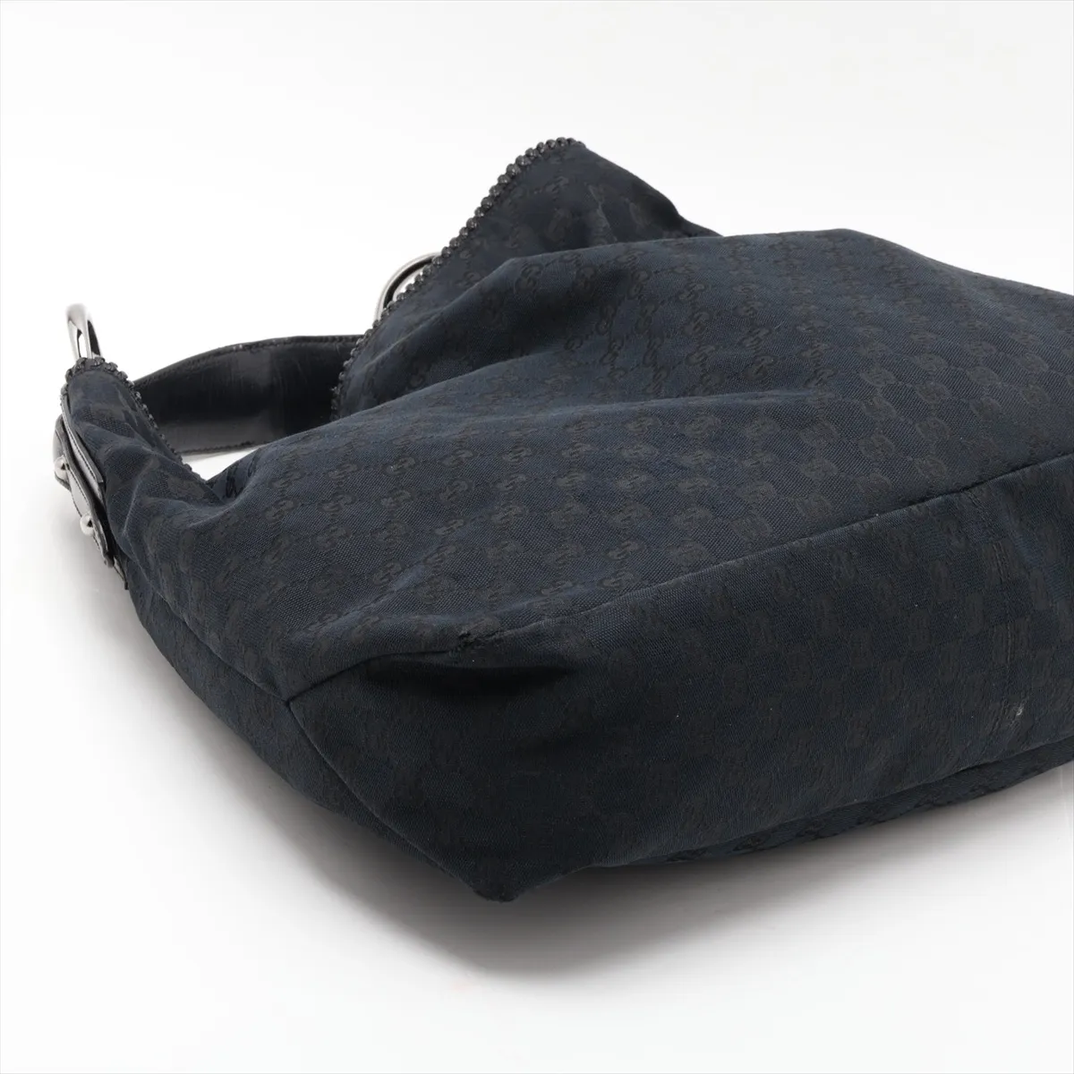 GG Canvas Horsebit Canvas x Leather Shoulder Bag Black 114900 — view 4