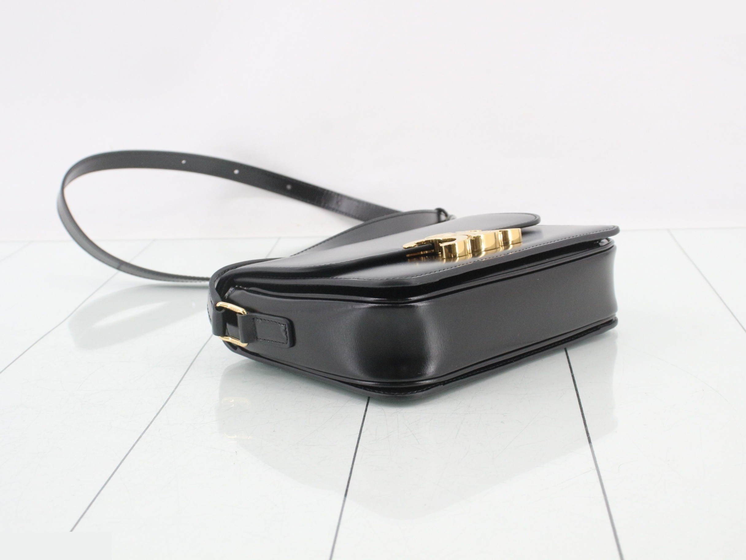 Triomphe Teen Shoulder Bag, Calfskin, Unused — view 5