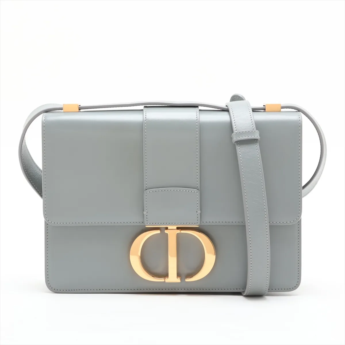 Montaigne 30 Leather Shoulder Bag, Gray