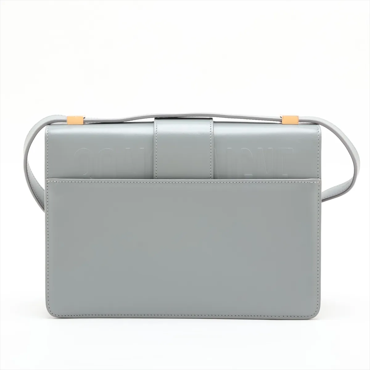 Montaigne 30 Leather Shoulder Bag, Gray — view 2