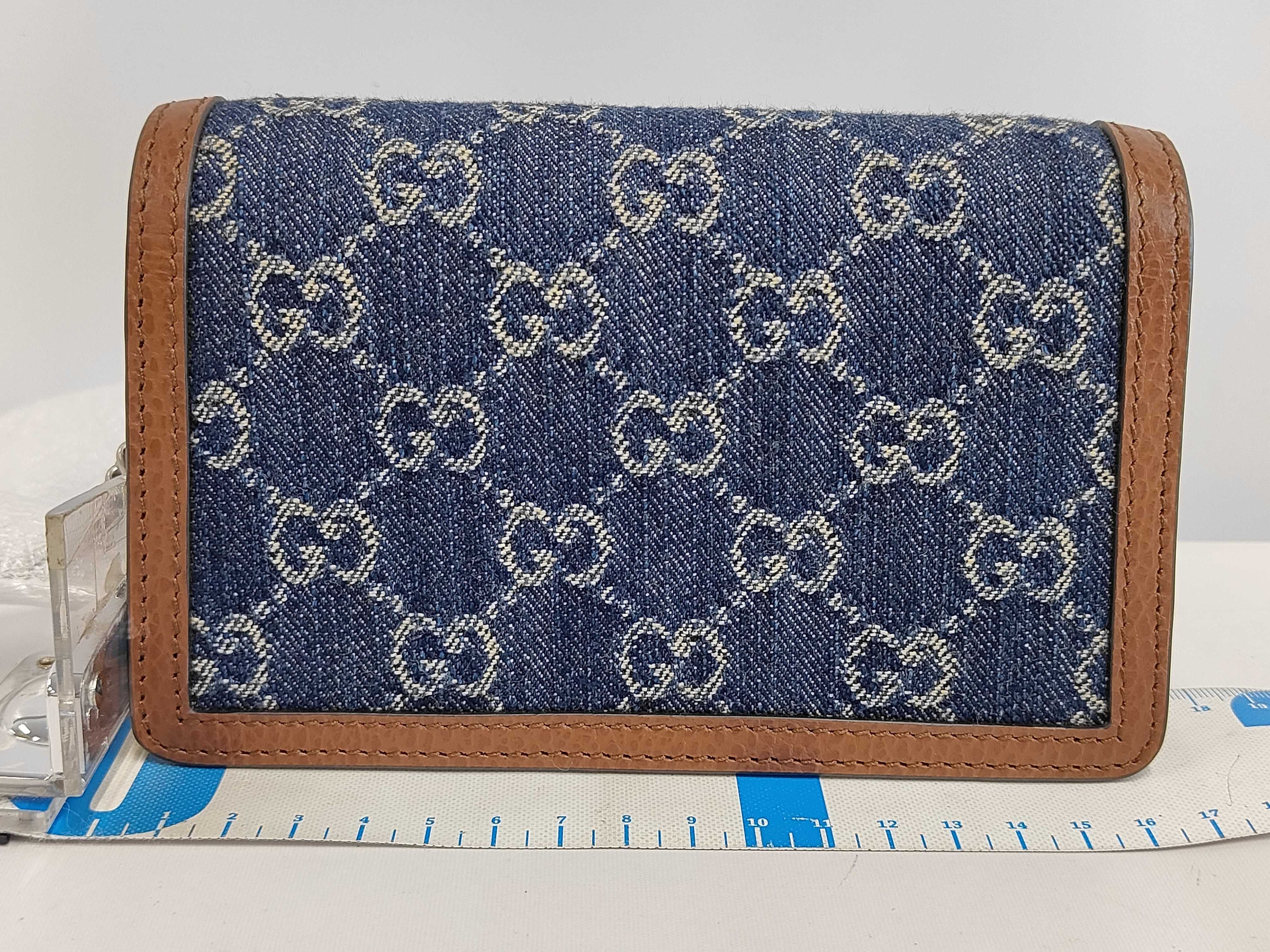 Unused GG Denim Dionysus Chain Shoulder Bag — view 2