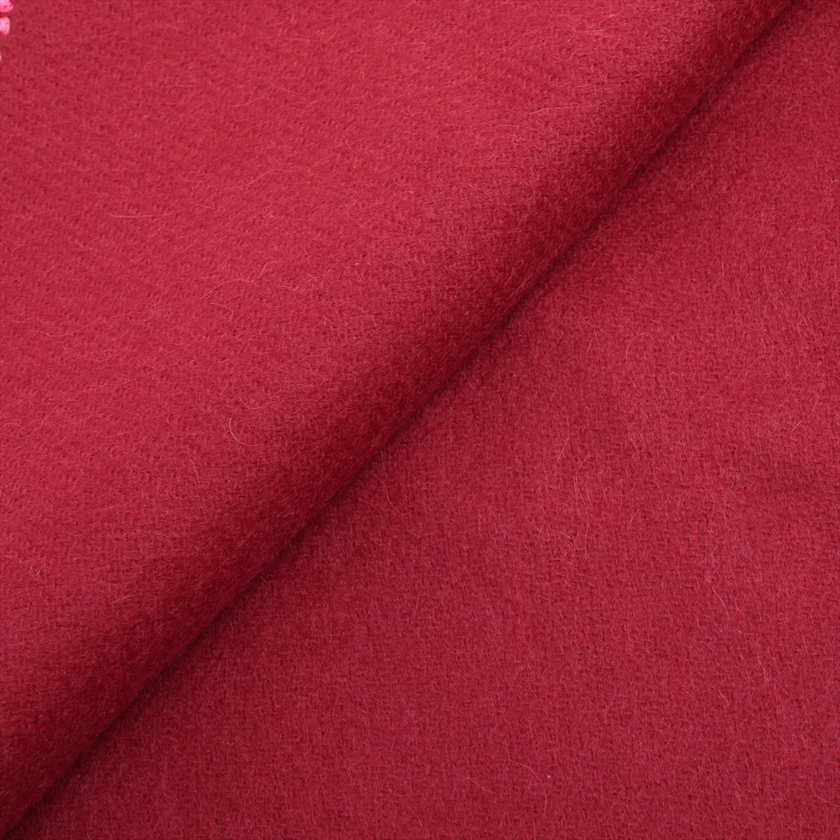 Logo Scarf Cashmere Pink x Red Thread Fuzzing — view 2