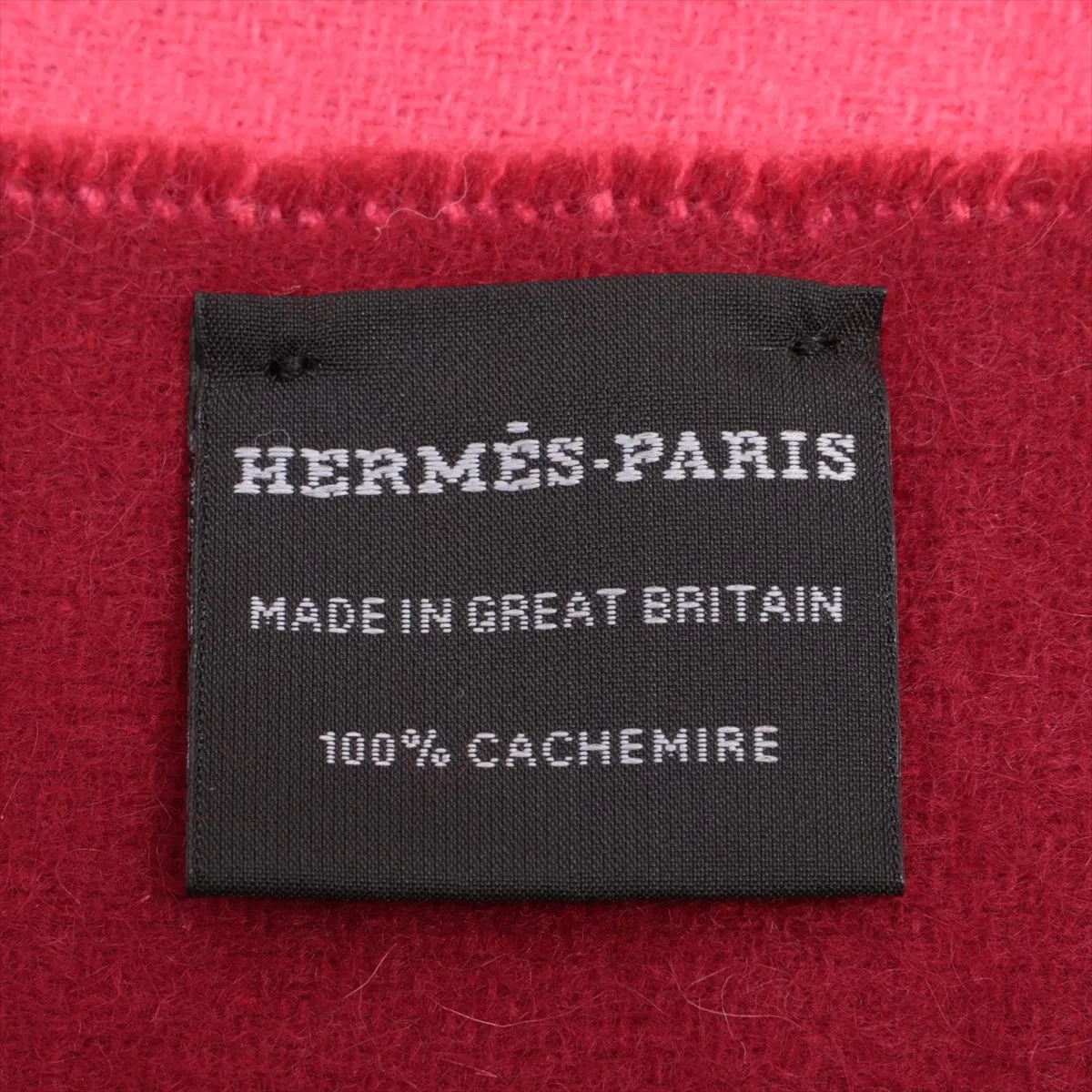 Logo Scarf Cashmere Pink x Red Thread Fuzzing — view 3