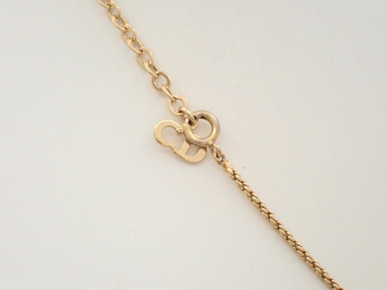 CD logo GP necklace, neck circumference approximately 46cm — view 2