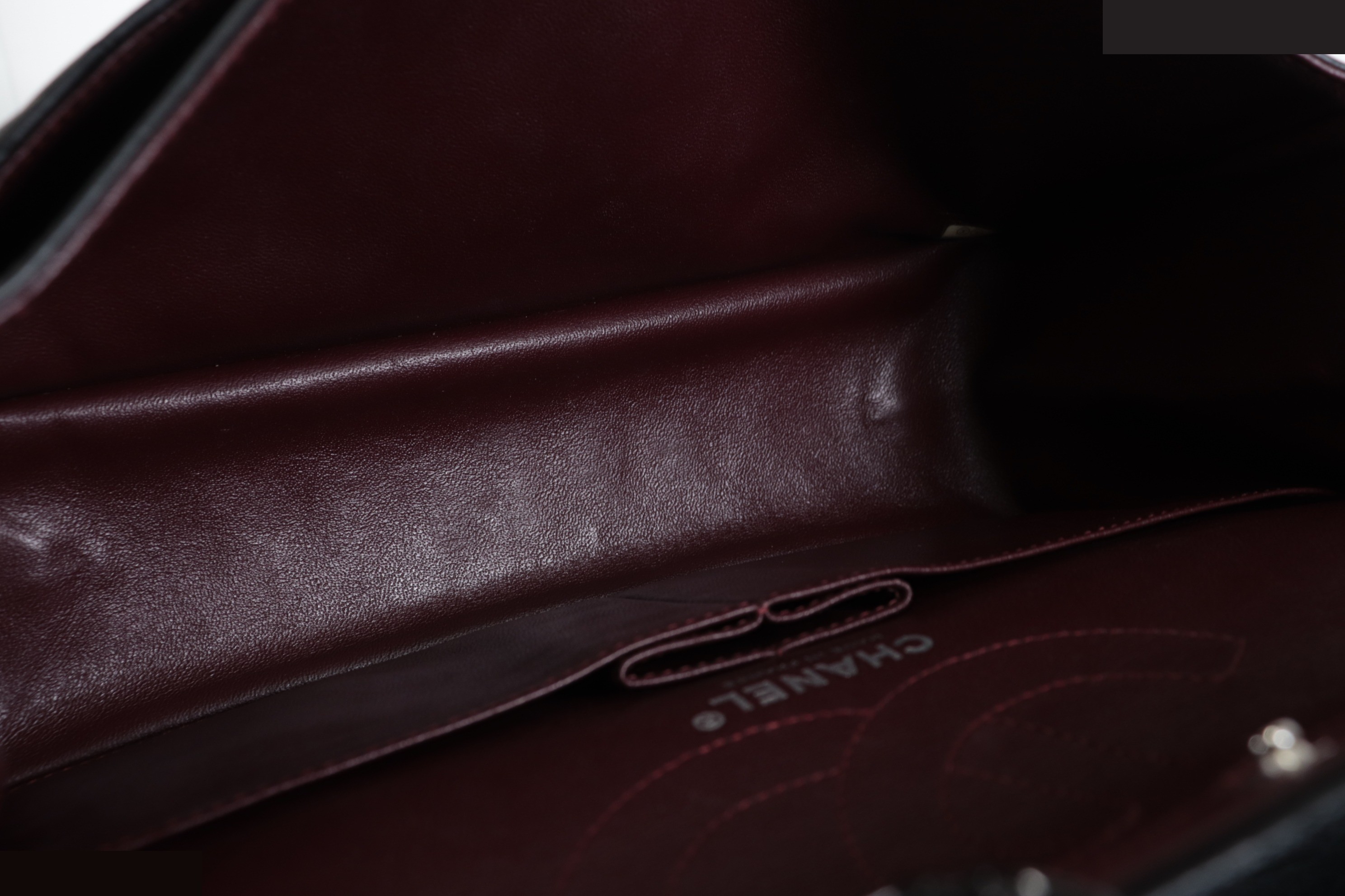 Double flap, V-stitch, 2.55, lambskin, chain shoulder bag, number 23 series. — view 9