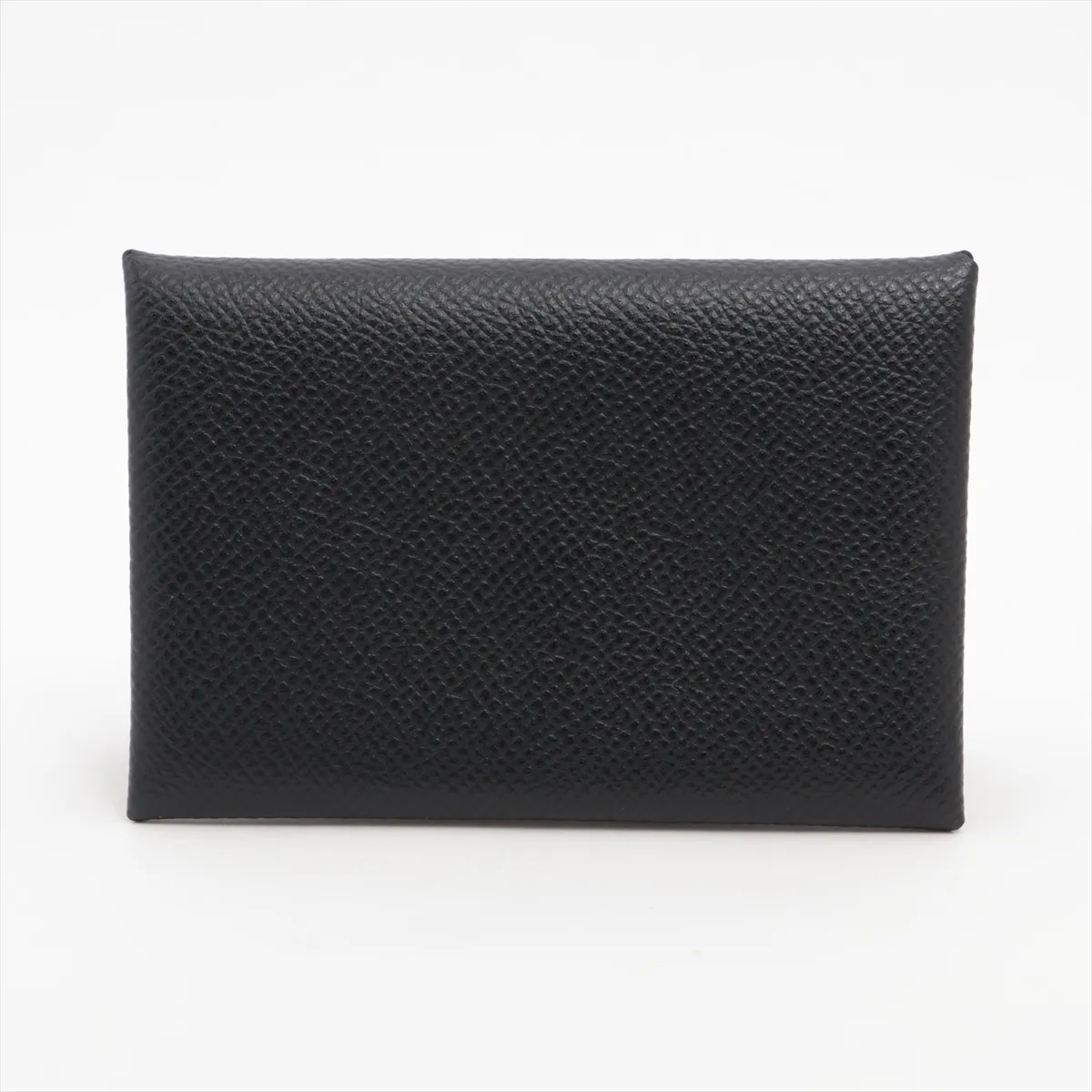 Calvi Veau Epsom Card Case, Black, Silver Hardware, D: 2019 — view 2