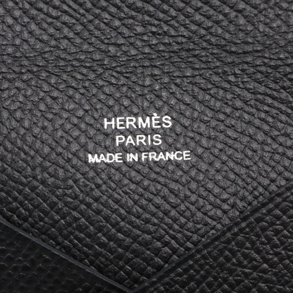 Calvi Veau Epsom Card Case, Black, Silver Hardware, D: 2019 — view 6