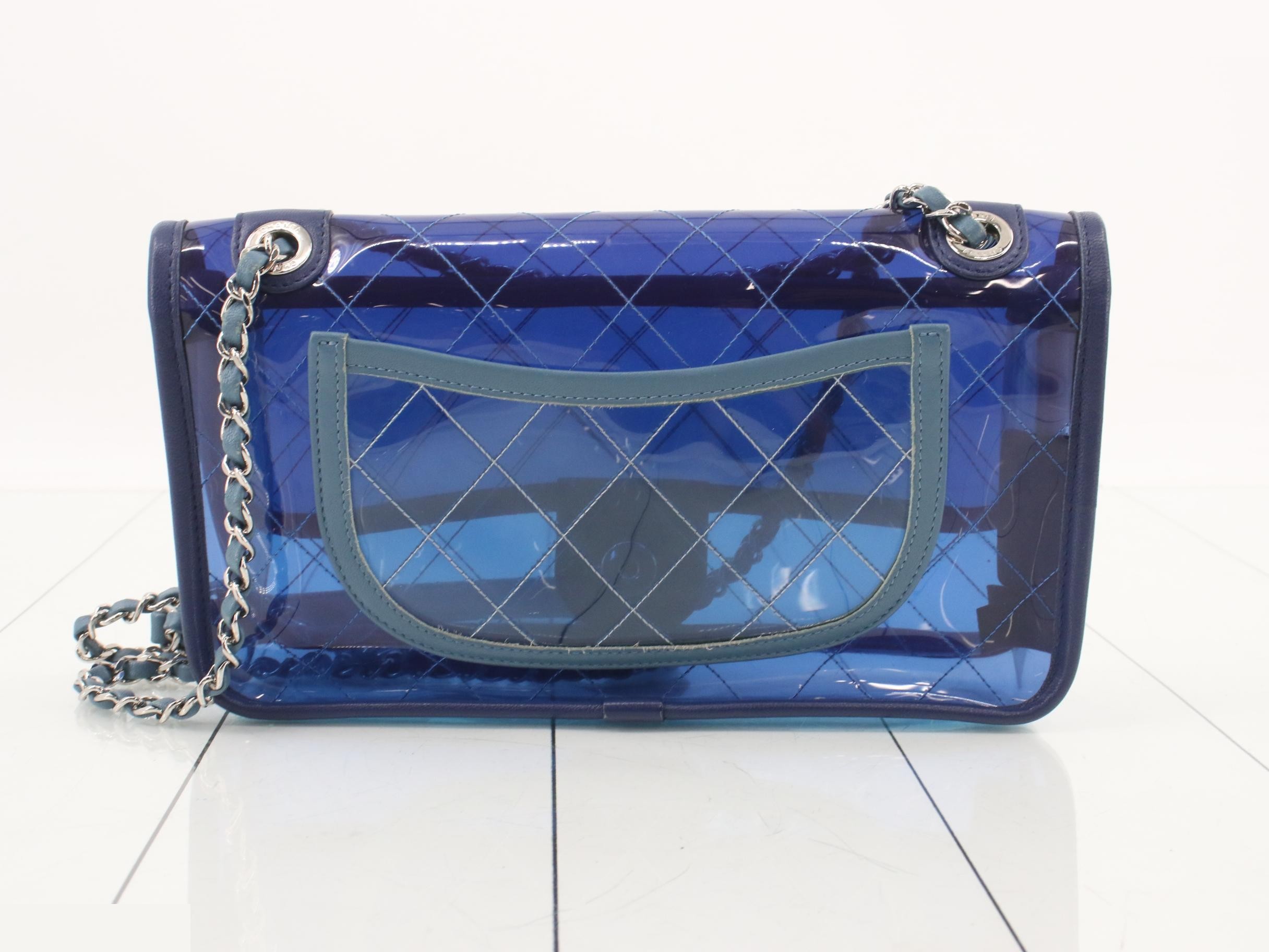 Vinyl Matelassé Chain Shoulder Bag — view 2