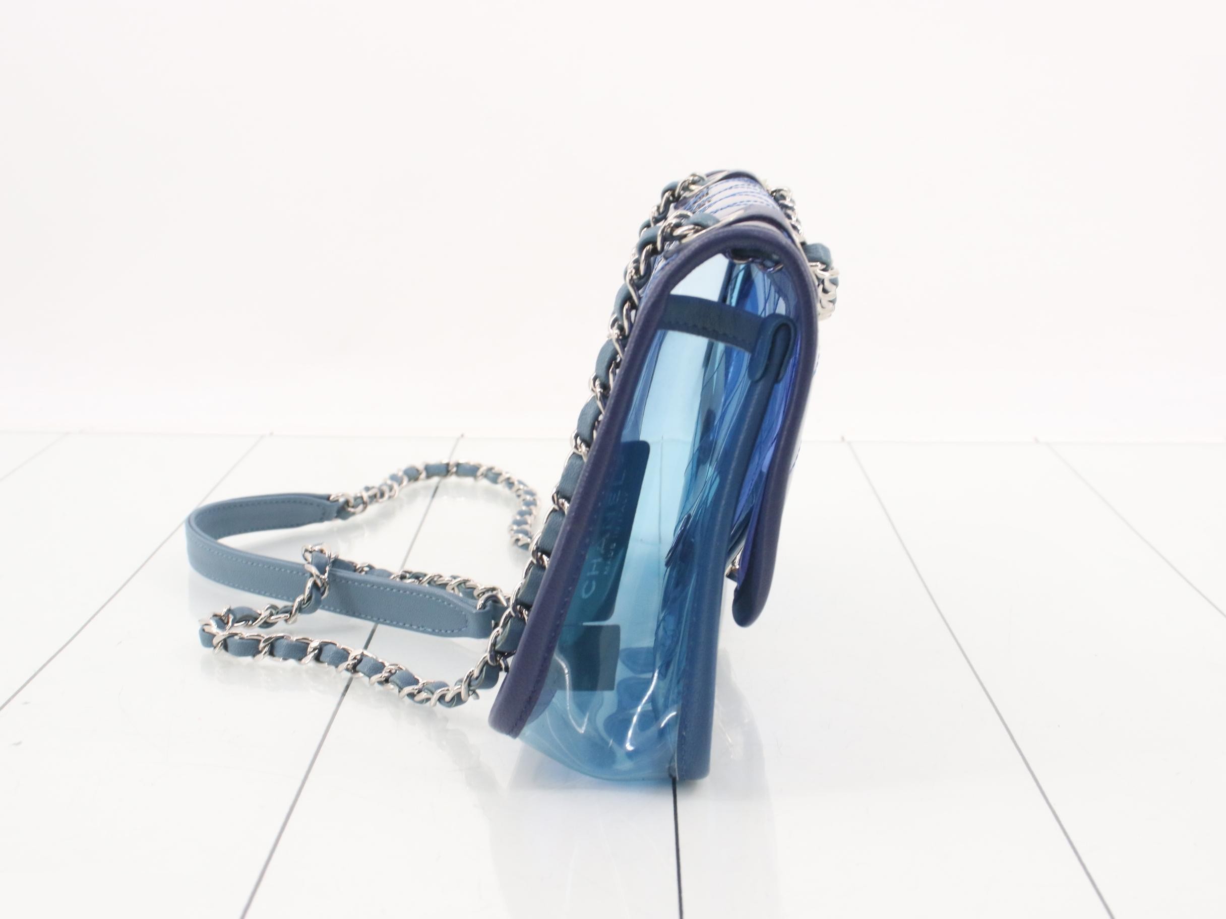 Vinyl Matelassé Chain Shoulder Bag — view 4