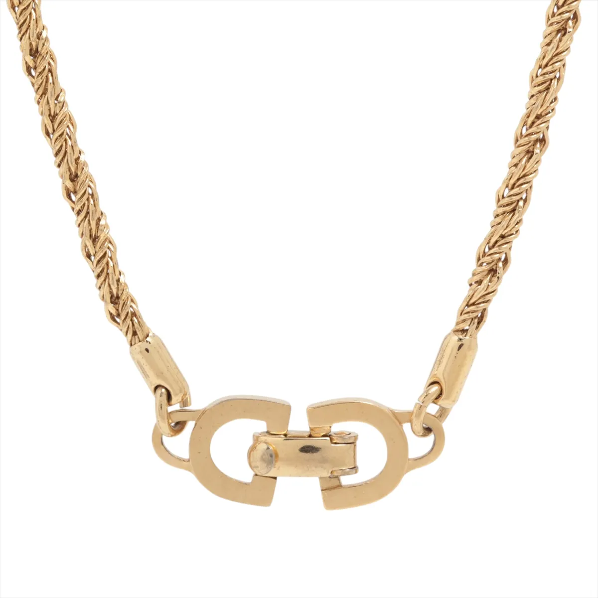 beaded necklace, GP gold. Shows signs of wear,