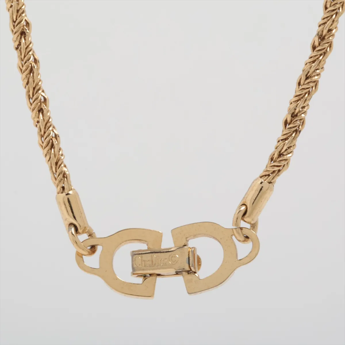 beaded necklace, GP gold. Shows signs of wear, — view 2
