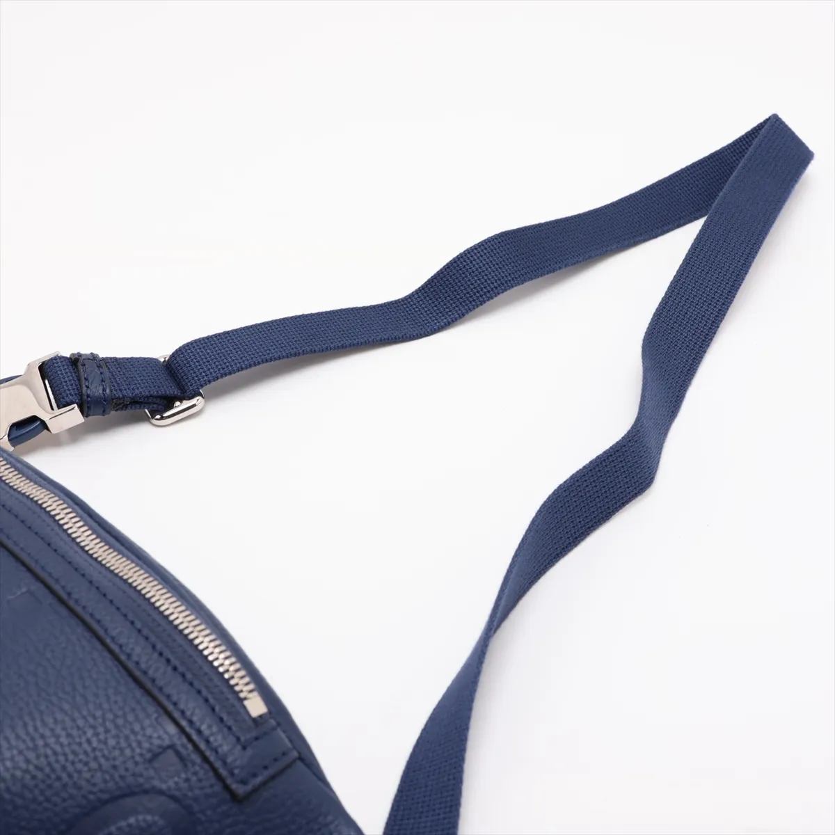 GG Embossed Leather Body Bag, Navy, 658582 — view 5
