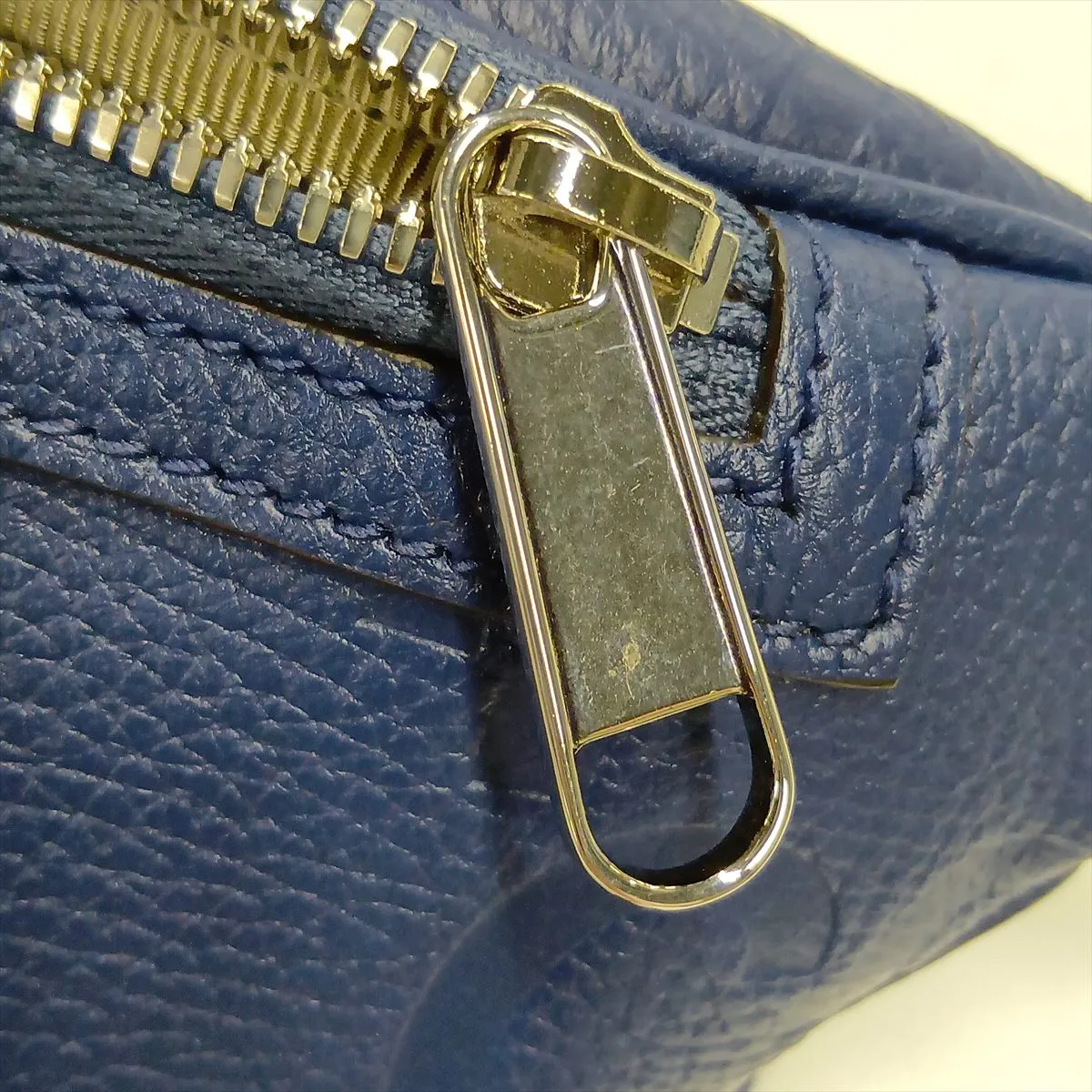 GG Embossed Leather Body Bag, Navy, 658582 — view 10