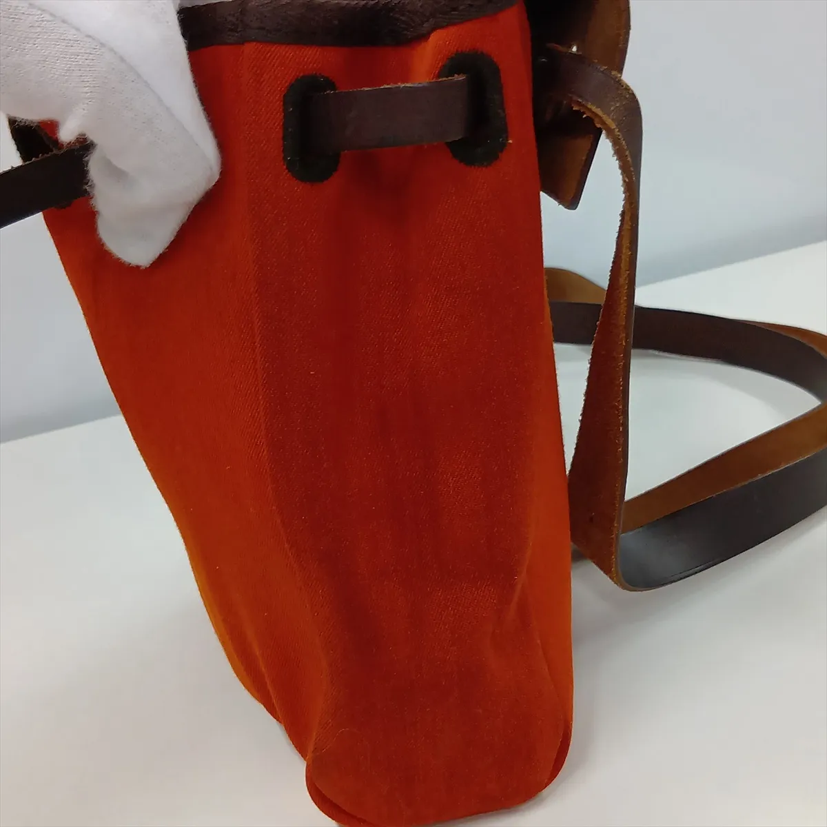 Herbag TPM Toile Officier x Vache Hunter Orange x Brown Gold Hardware H:2004 — view 11