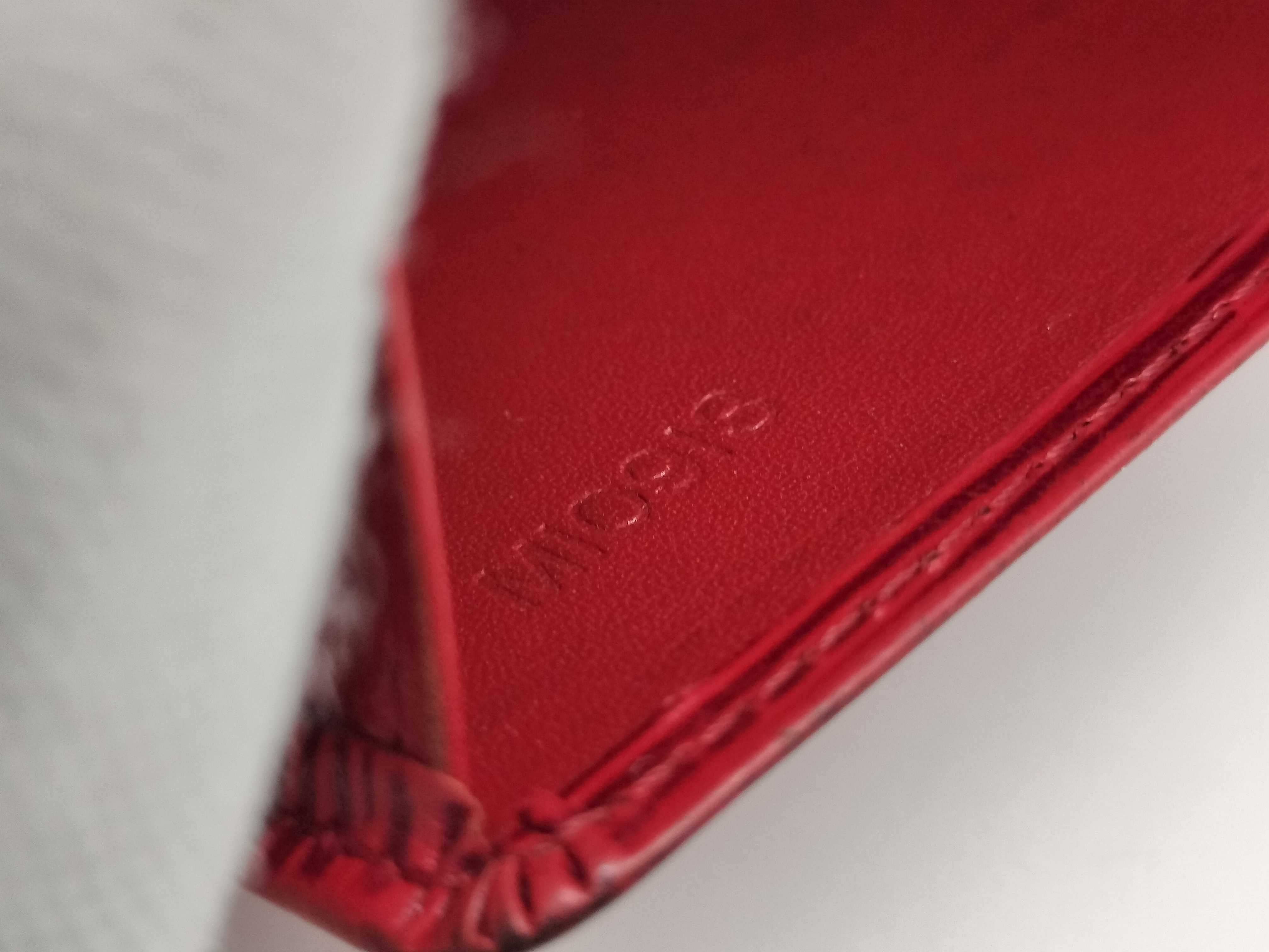 Epi Portefeuille Cartes Crédit Monnaie Bi-fold Leather Wallet — view 12