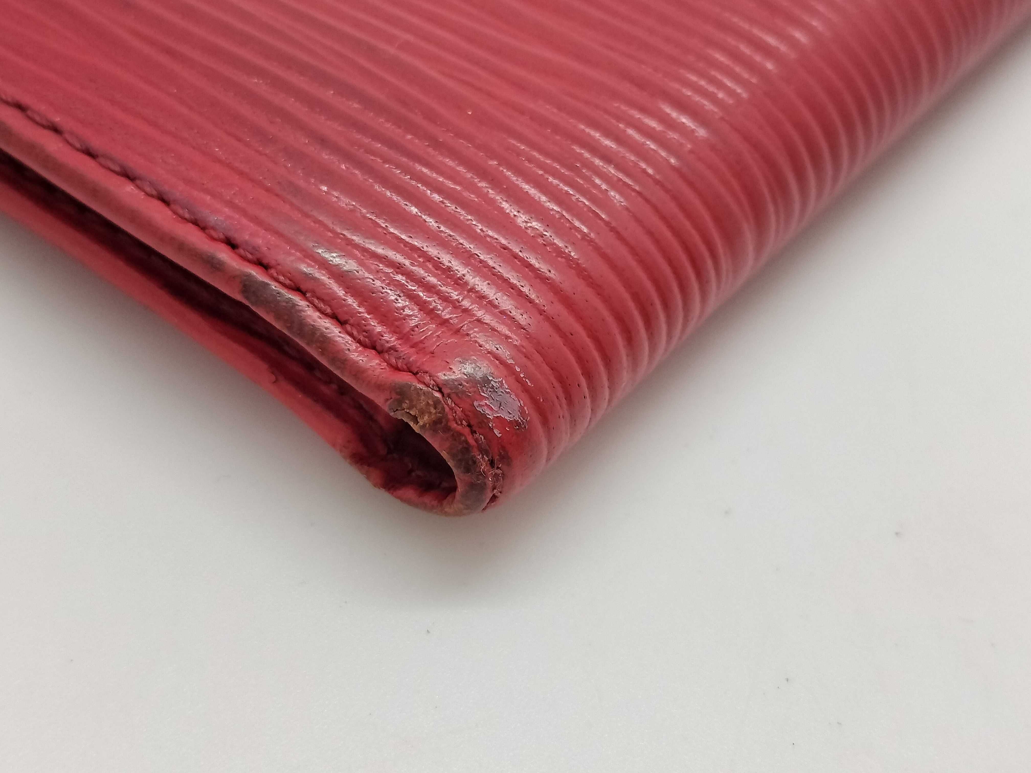 Epi Portefeuille Cartes Crédit Monnaie Bi-fold Leather Wallet — view 3