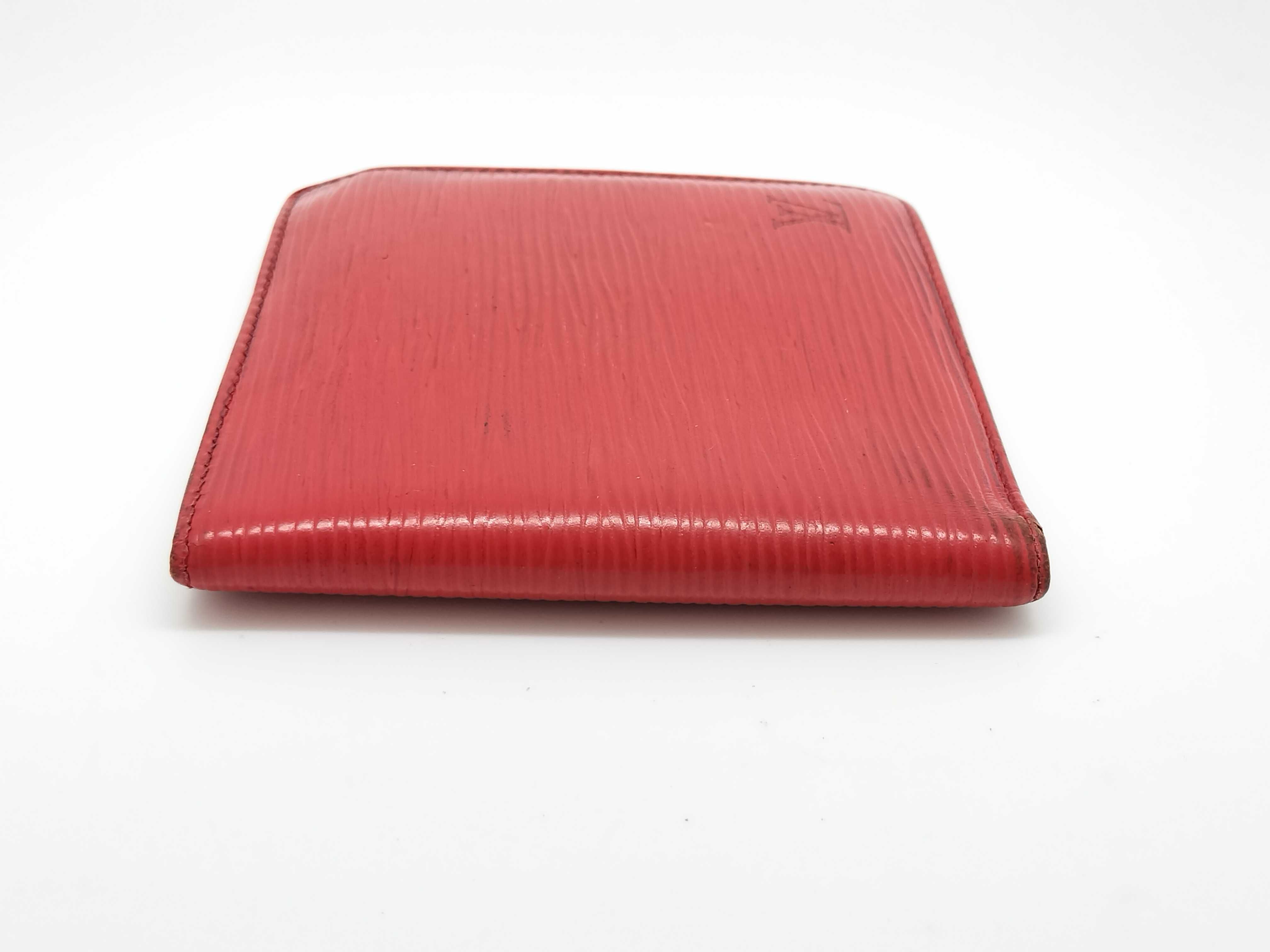 Epi Portefeuille Cartes Crédit Monnaie Bi-fold Leather Wallet — view 4