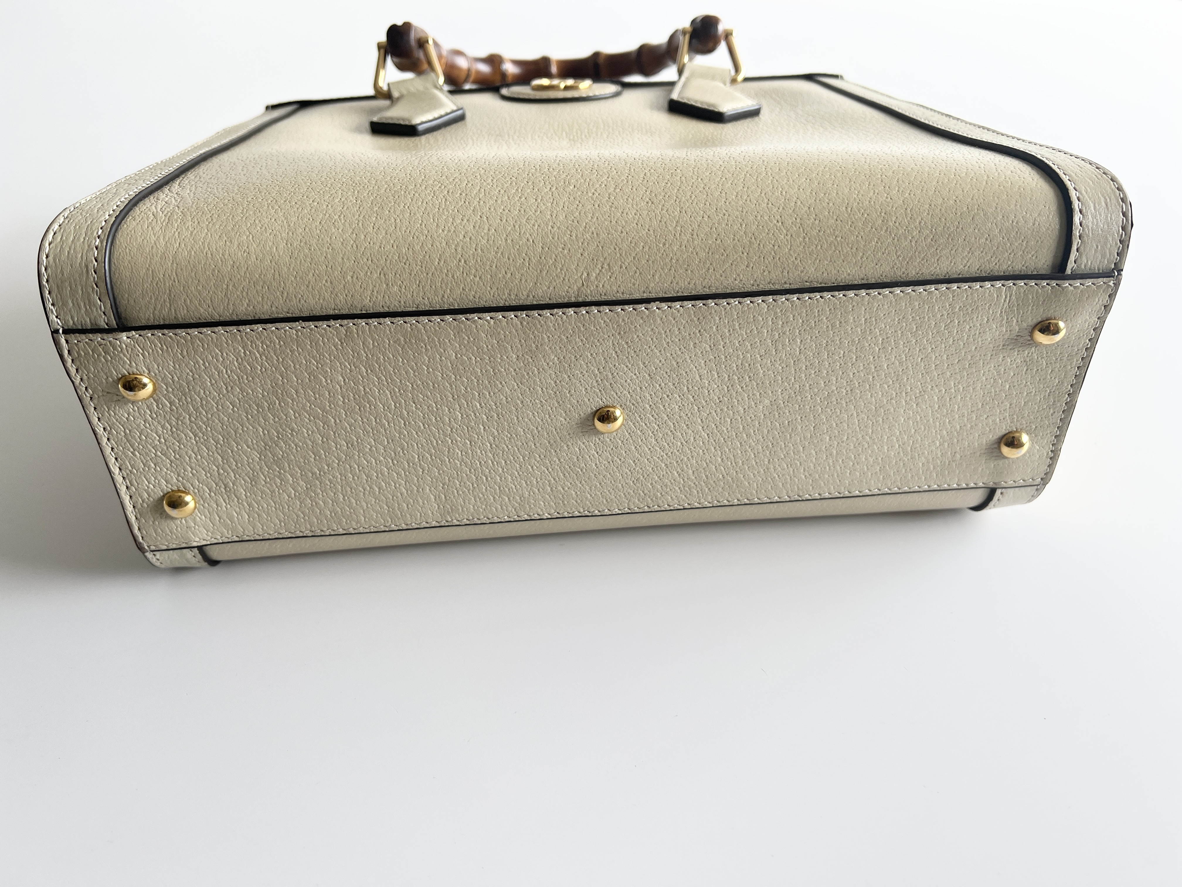 Diana Bamboo Logo Leather 2-Way Shoulder Bag/Handbag — view 13