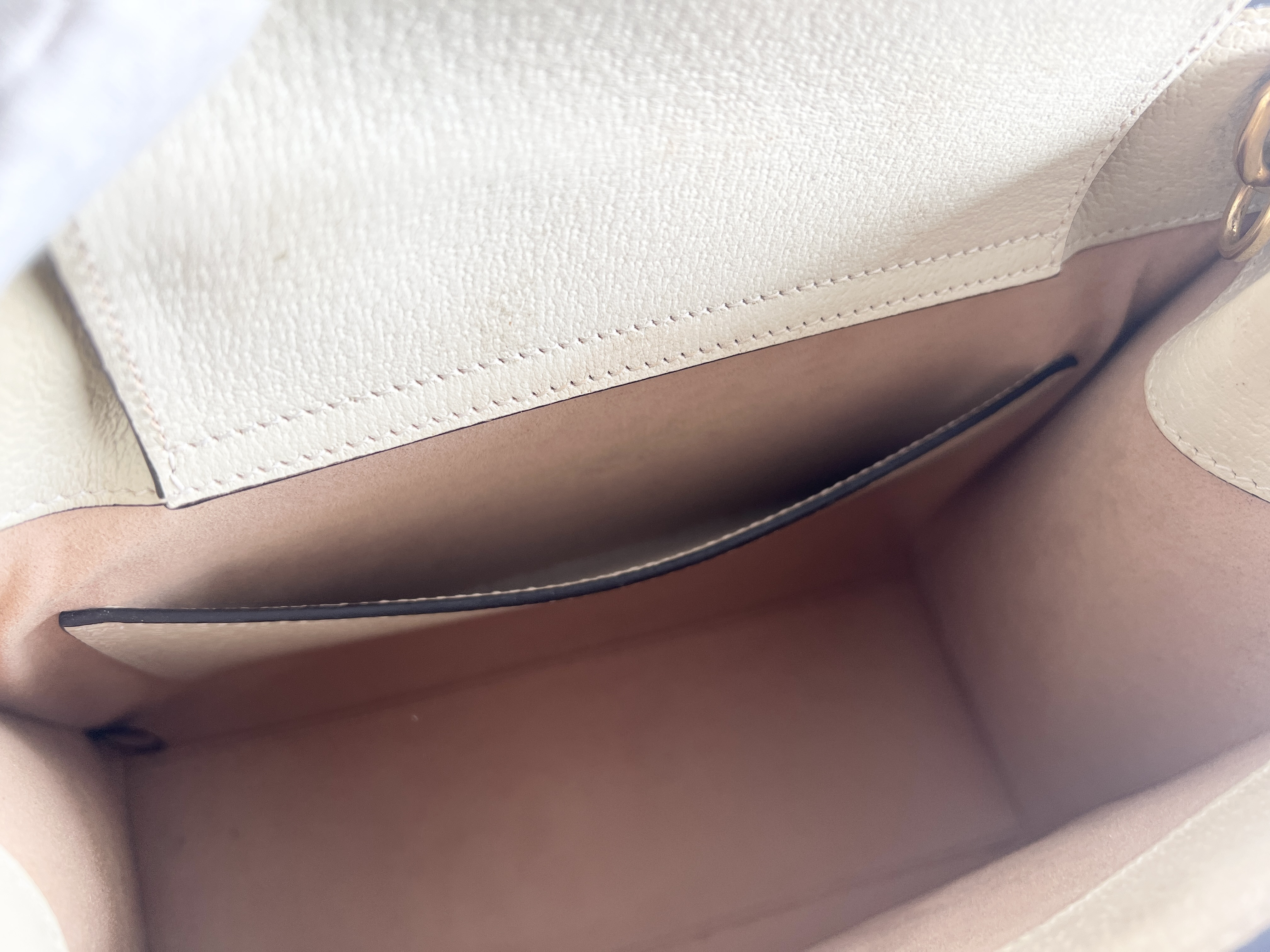 Diana Bamboo Logo Leather 2-Way Shoulder Bag/Handbag — view 8