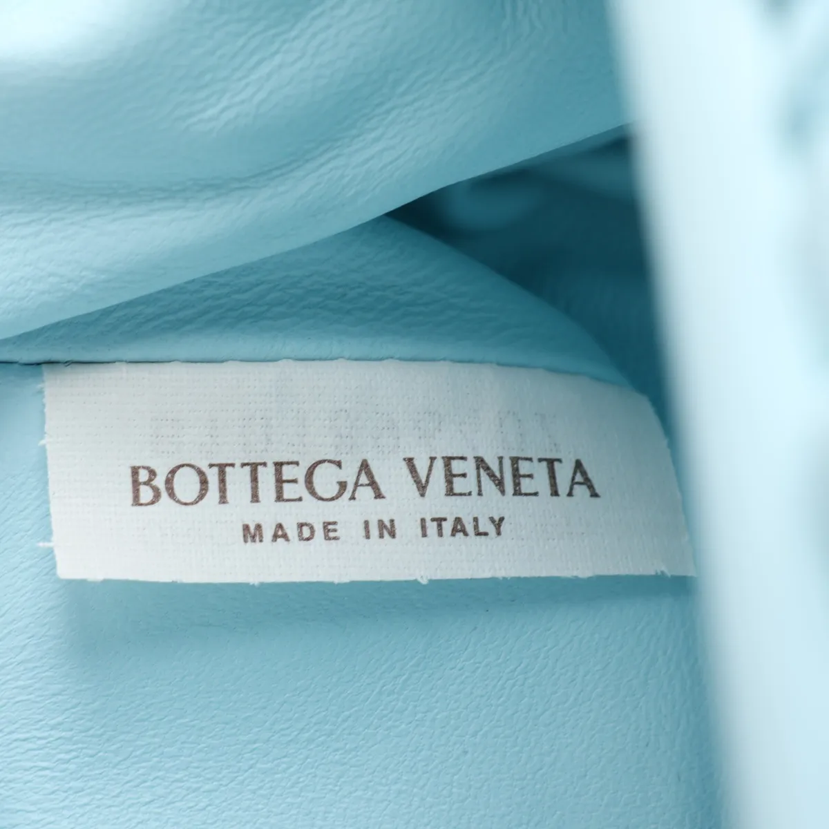 Intrecciato Mini The Pouch Shoulder Bag, Blue — view 7