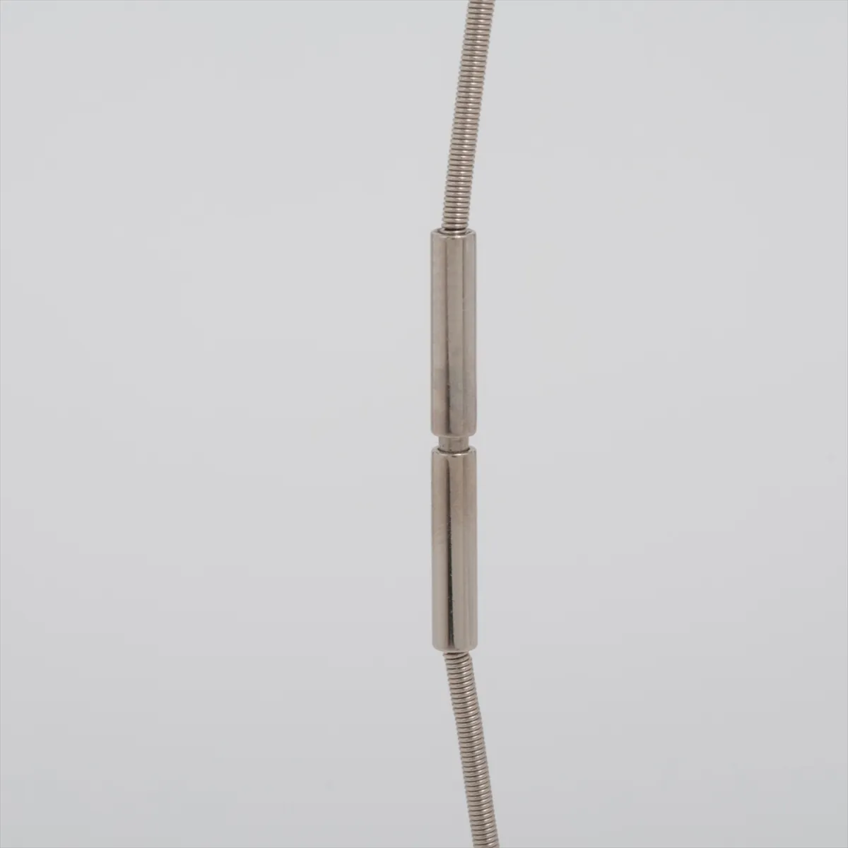 Cage d'H H-Cube Necklace, Metal, Silver x Orange. Shows — view 3