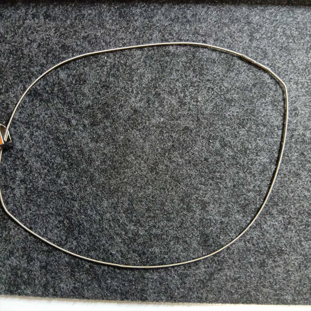 Cage d'H H-Cube Necklace, Metal, Silver x Orange. Shows — view 7