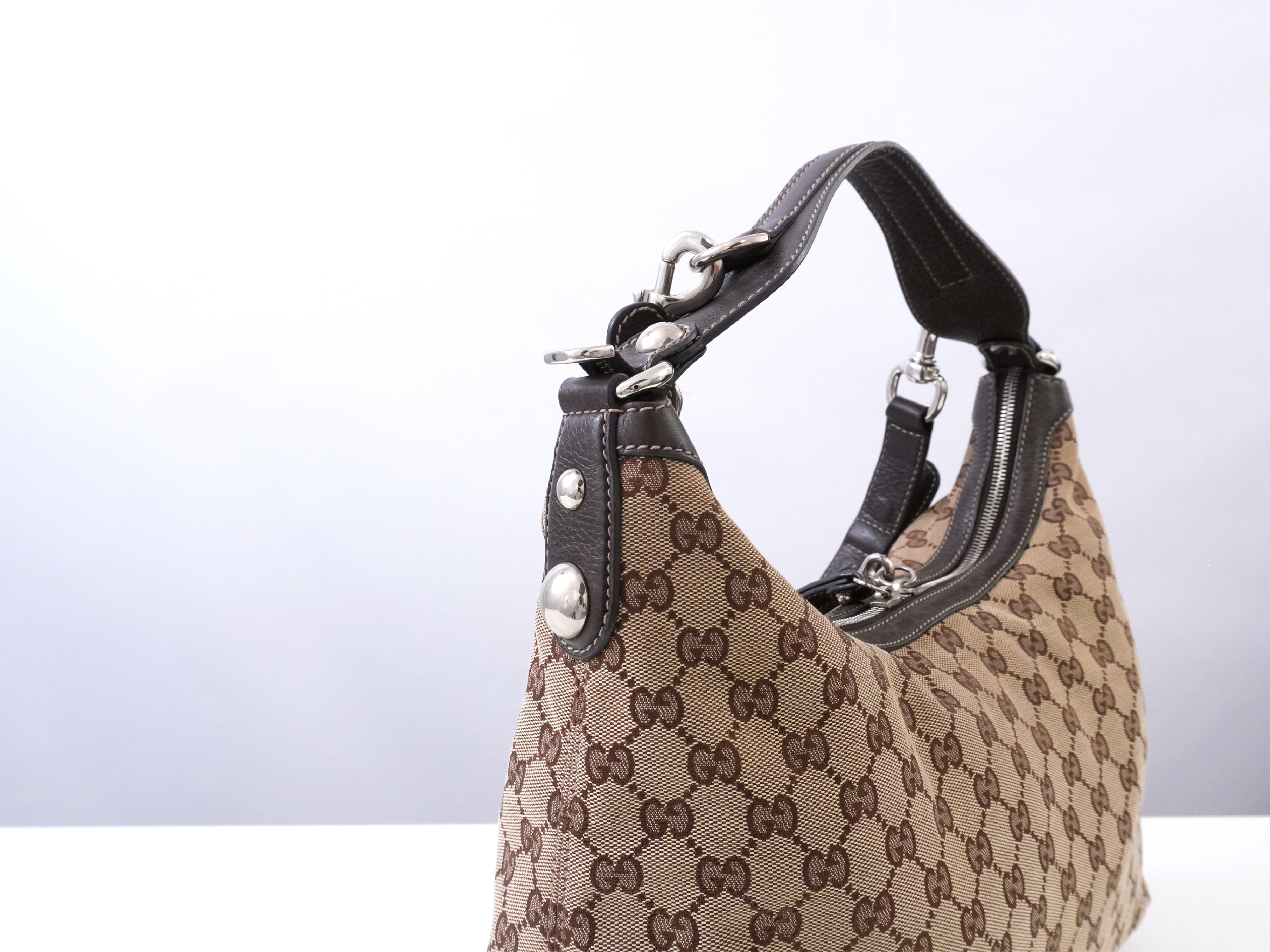 GG Canvas Icon Bit Hobo Bag 2-way Handbag — view 12