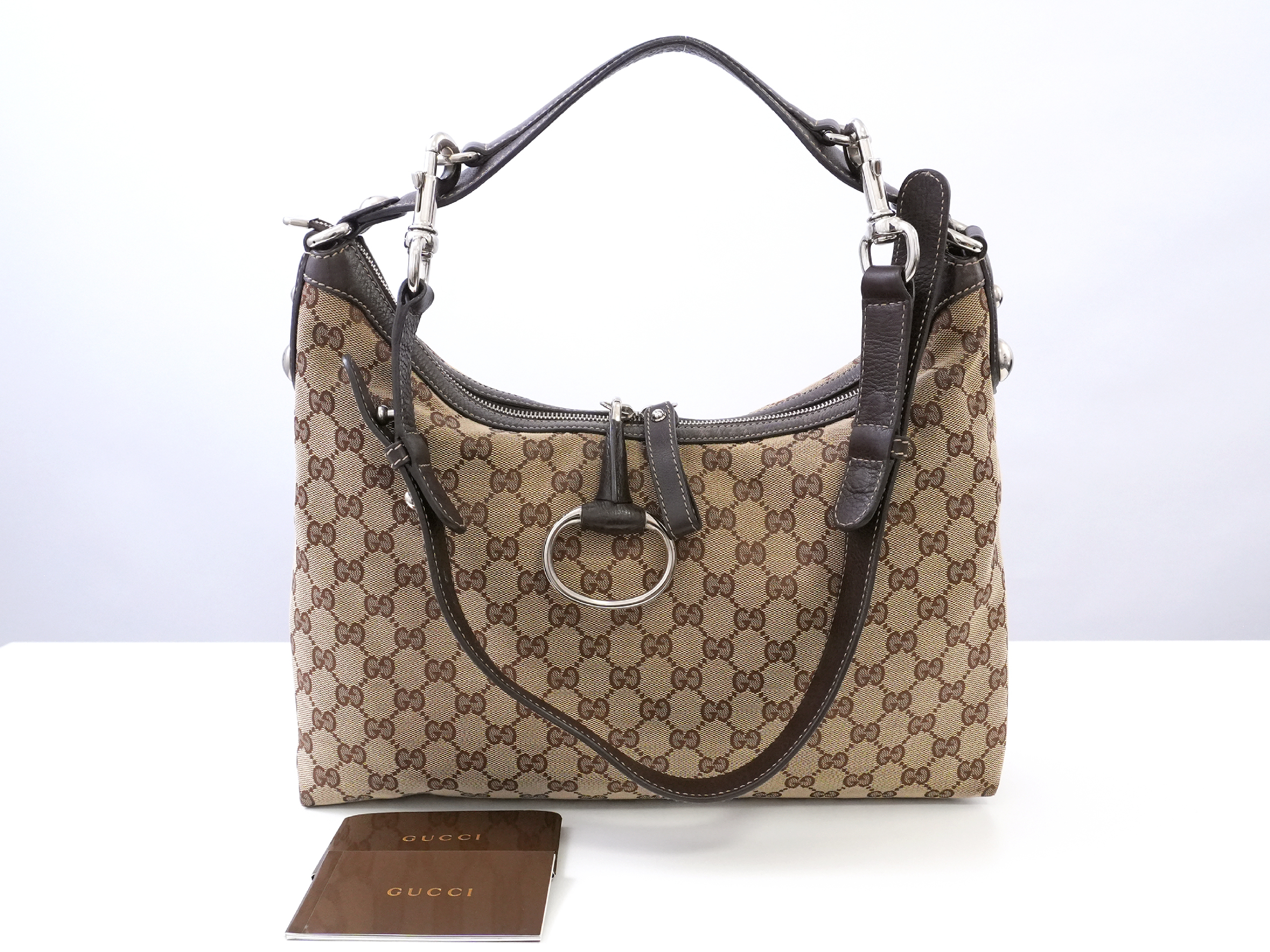 GG Canvas Icon Bit Hobo Bag 2-way Handbag — view 3
