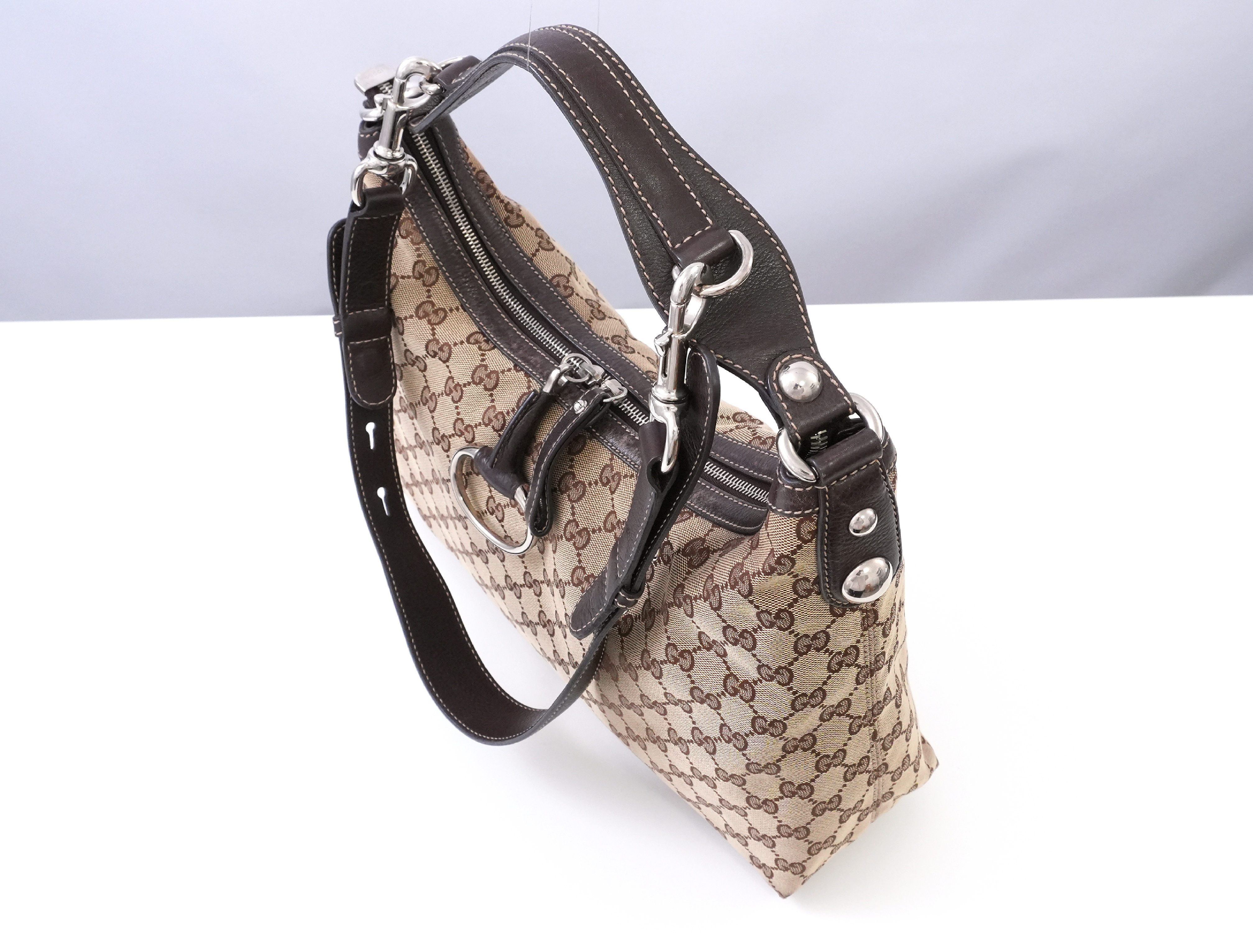 GG Canvas Icon Bit Hobo Bag 2-way Handbag — view 4