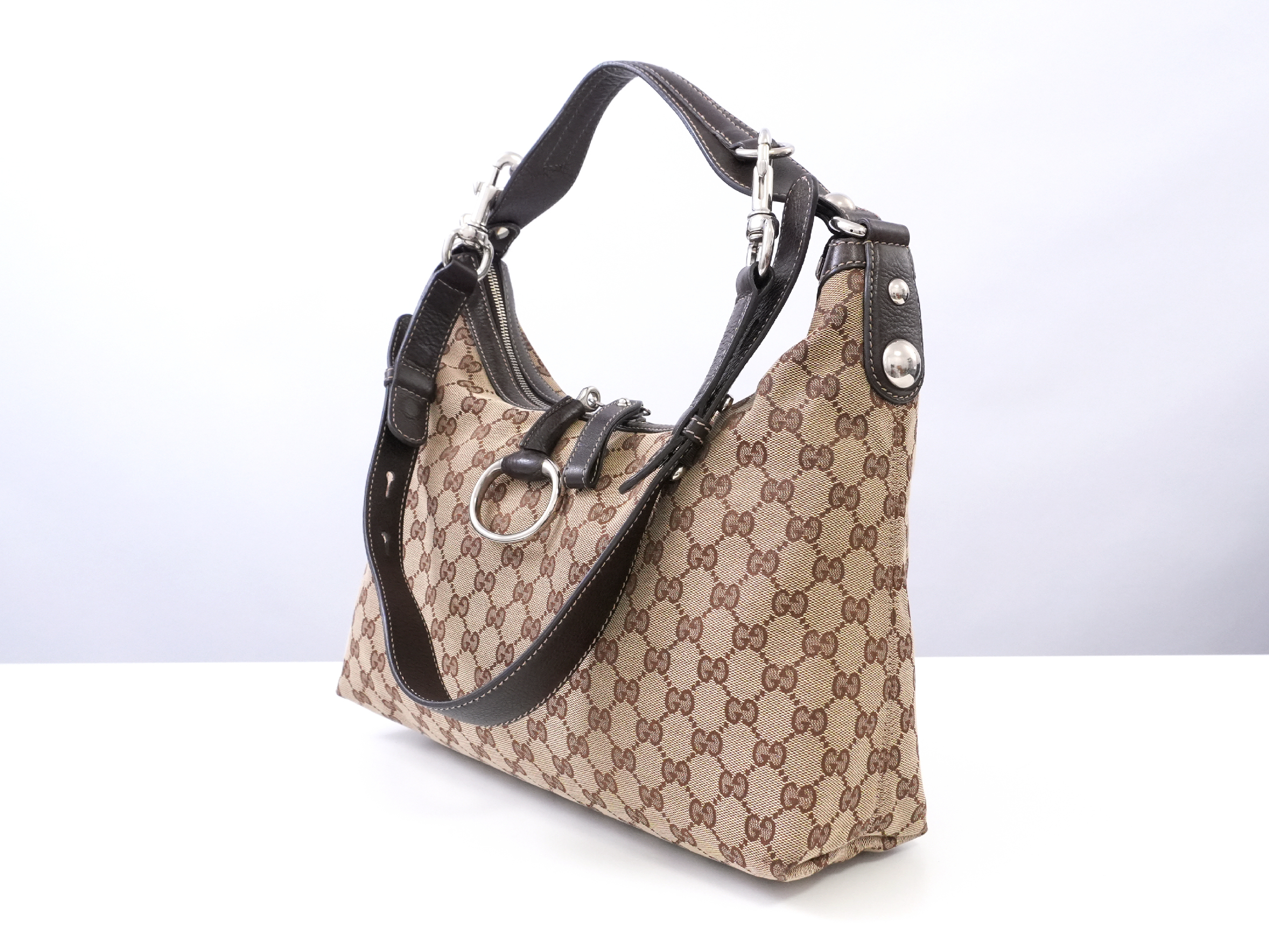 GG Canvas Icon Bit Hobo Bag 2-way Handbag — view 10