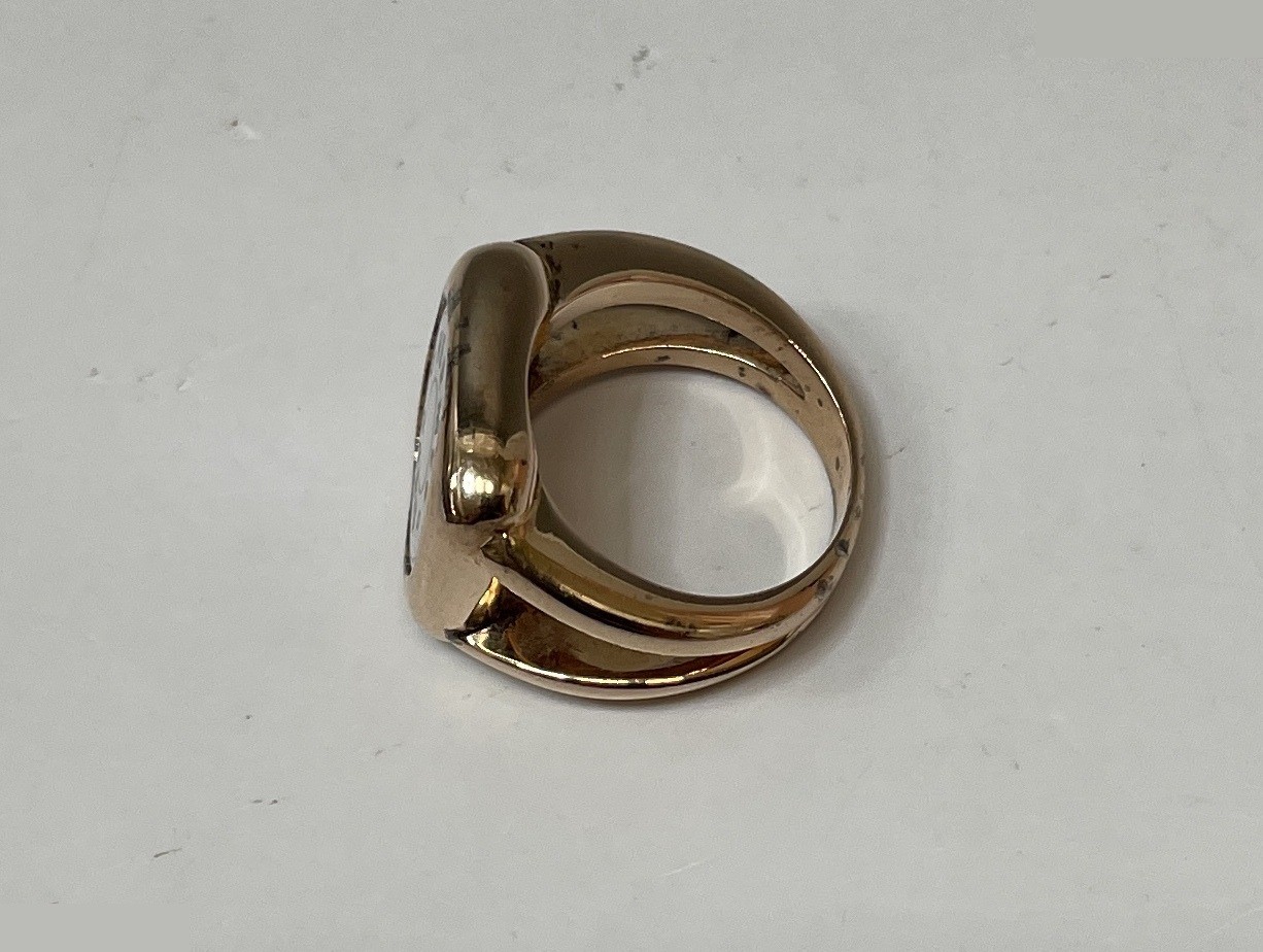 Corozo Serie Shell Ring, Size #11.5, Gold, Weight: 11.8g — view 6
